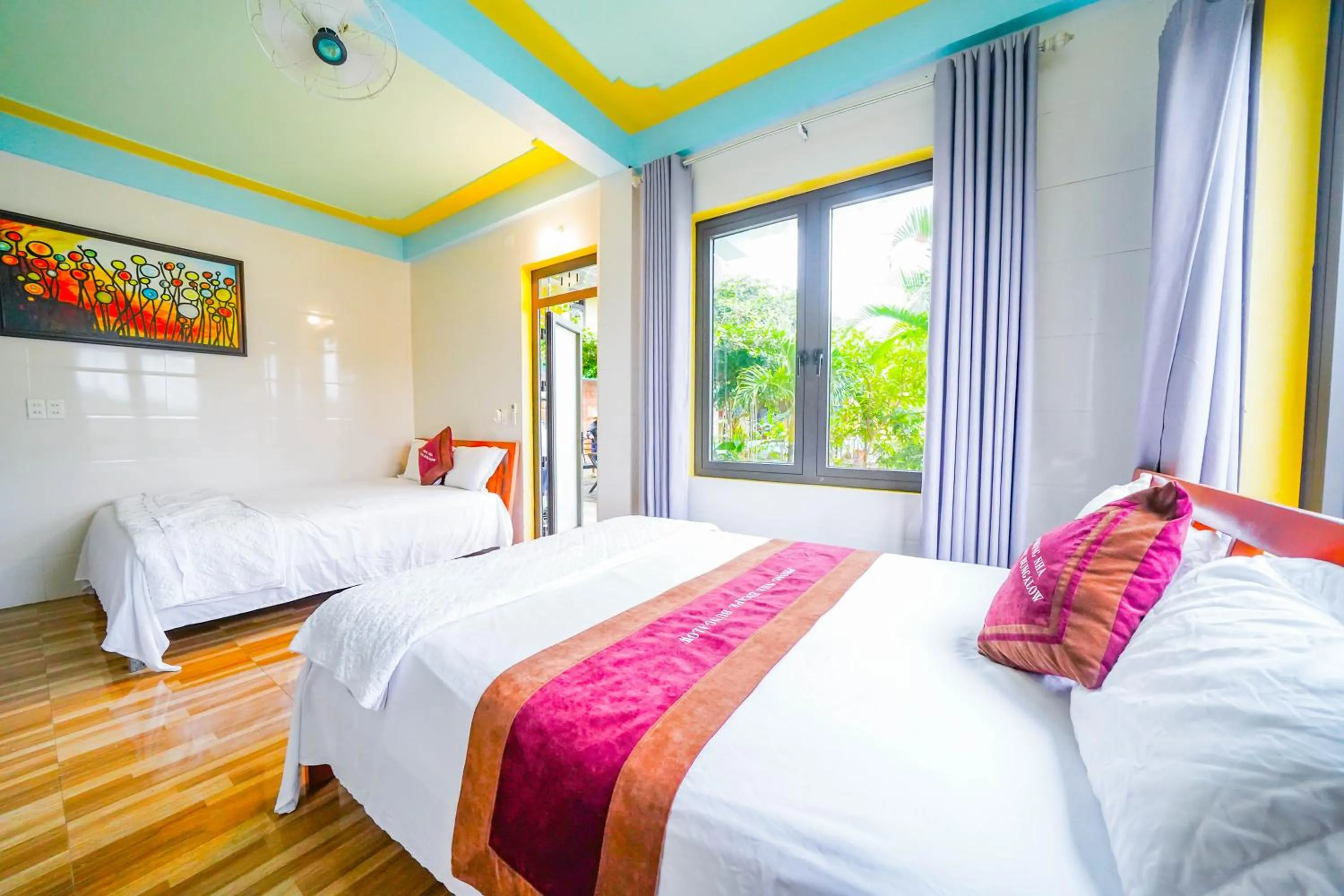 Bed in Phong Nha Escape Bungalow