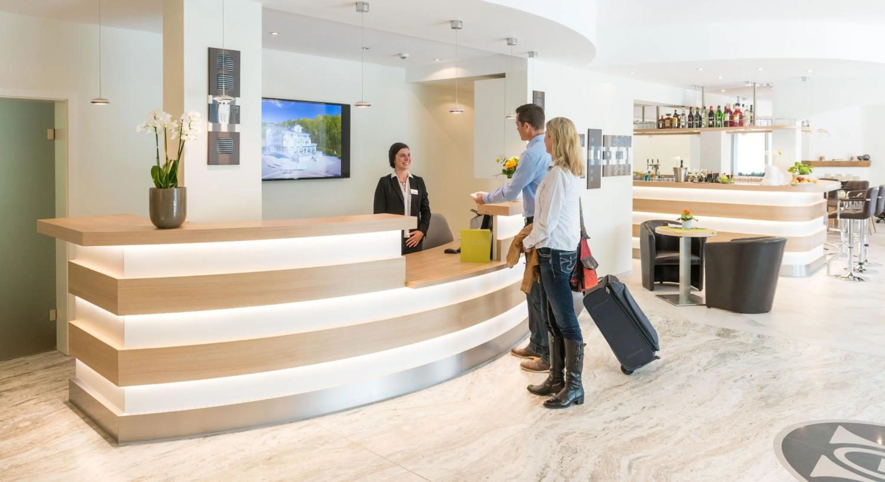 Lobby or reception in Landhotel Kristall