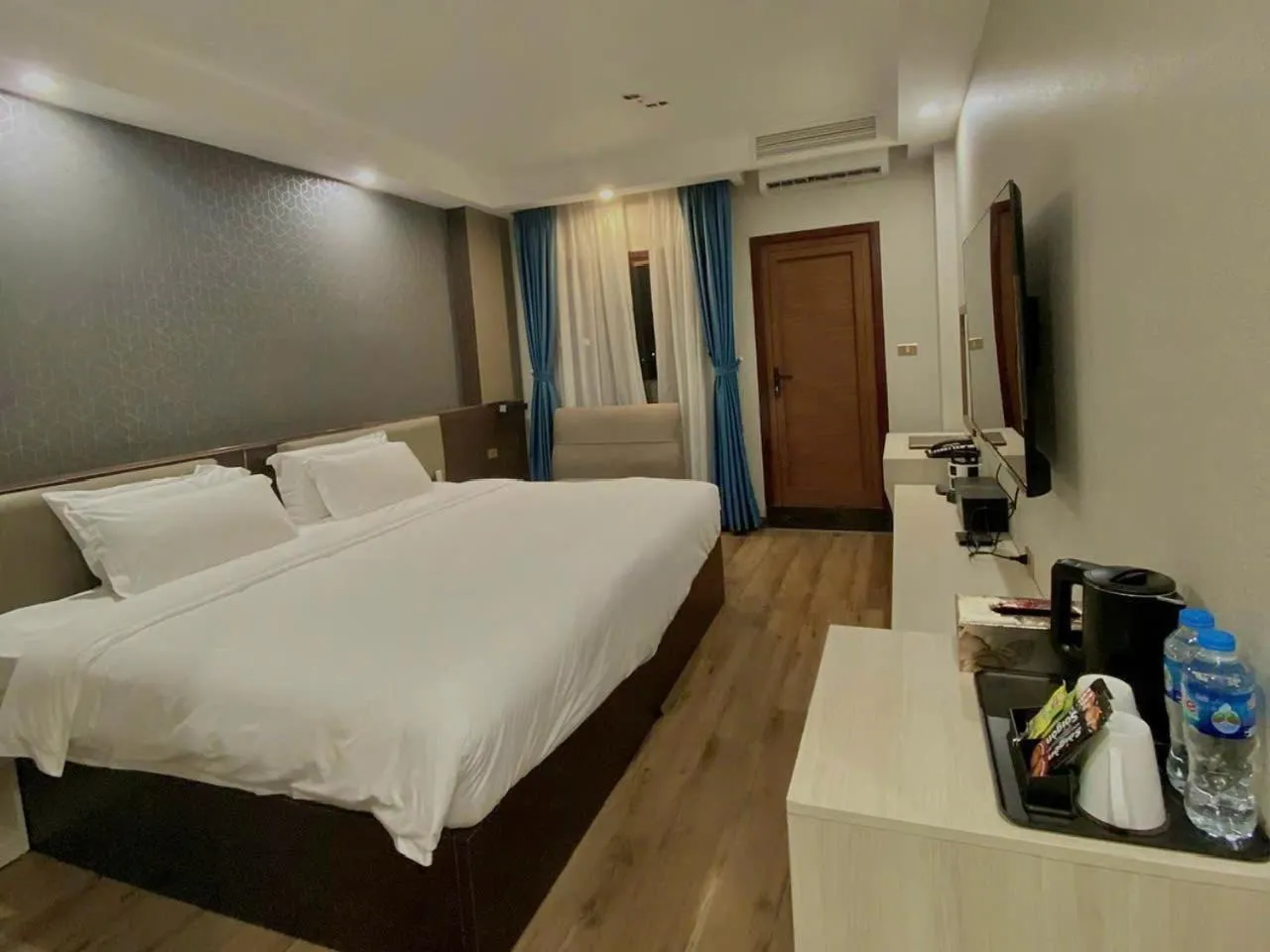 Bed in 东都明月酒店Dong Do Minh Nguyet