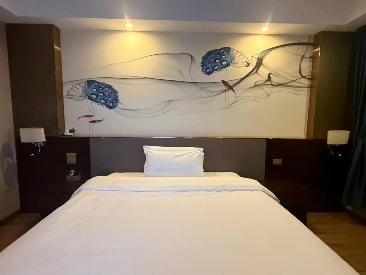 Bed in 东都明月酒店Dong Do Minh Nguyet