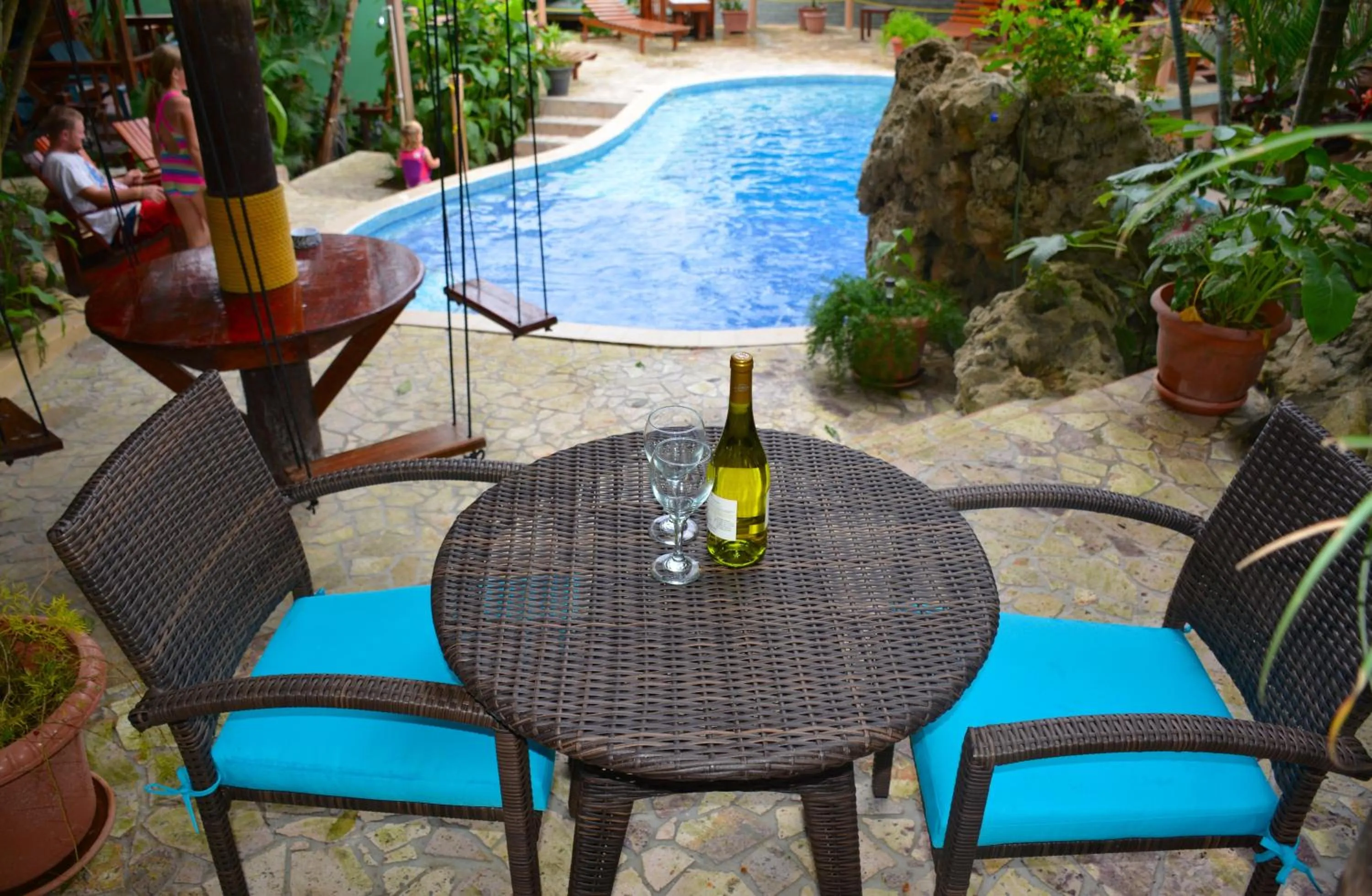 Patio in West Bay Lodge and Spa
