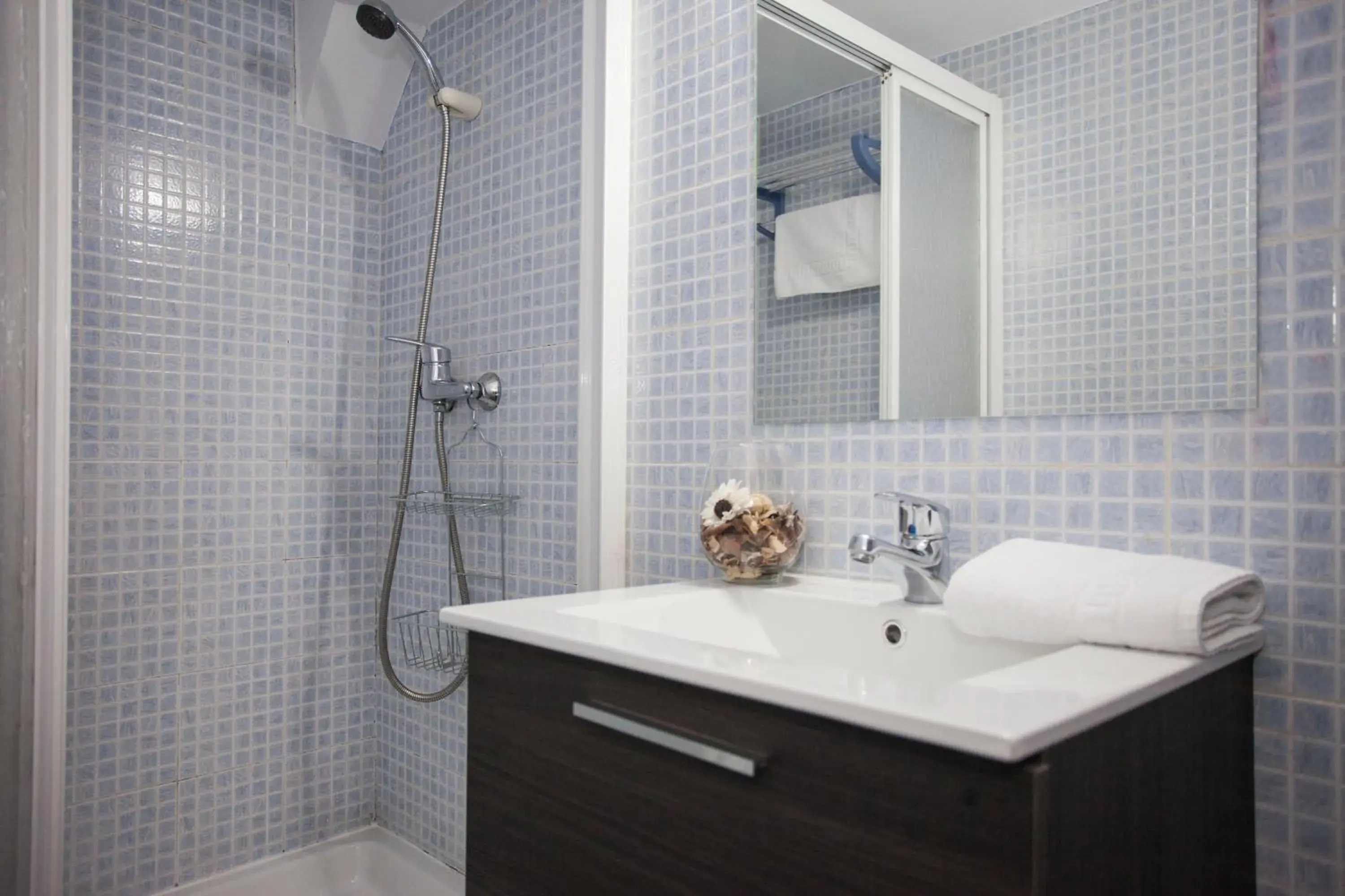 Shower, Bathroom in Fuencarral Apartments