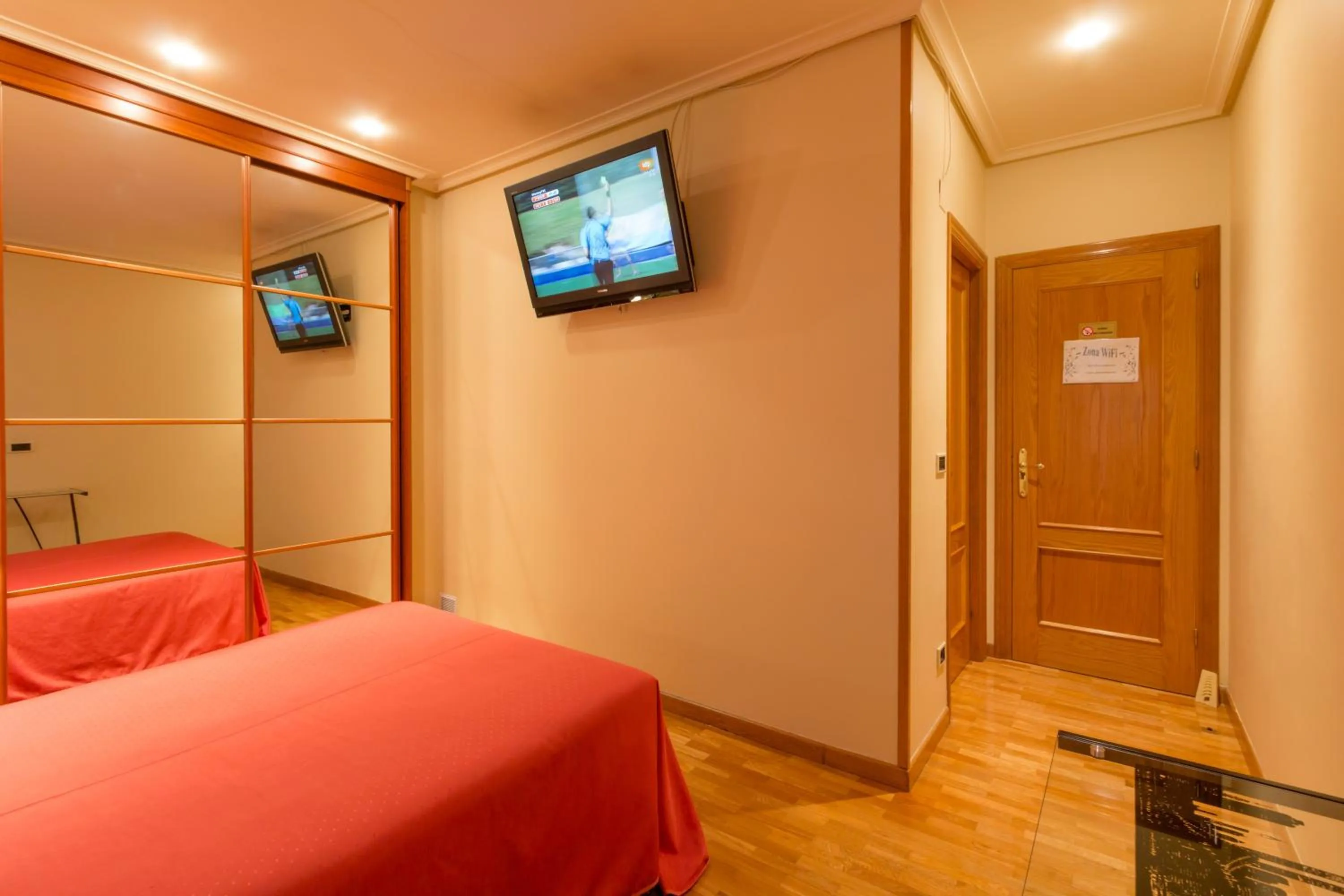 Decorative detail, Bed in Pension Logroño