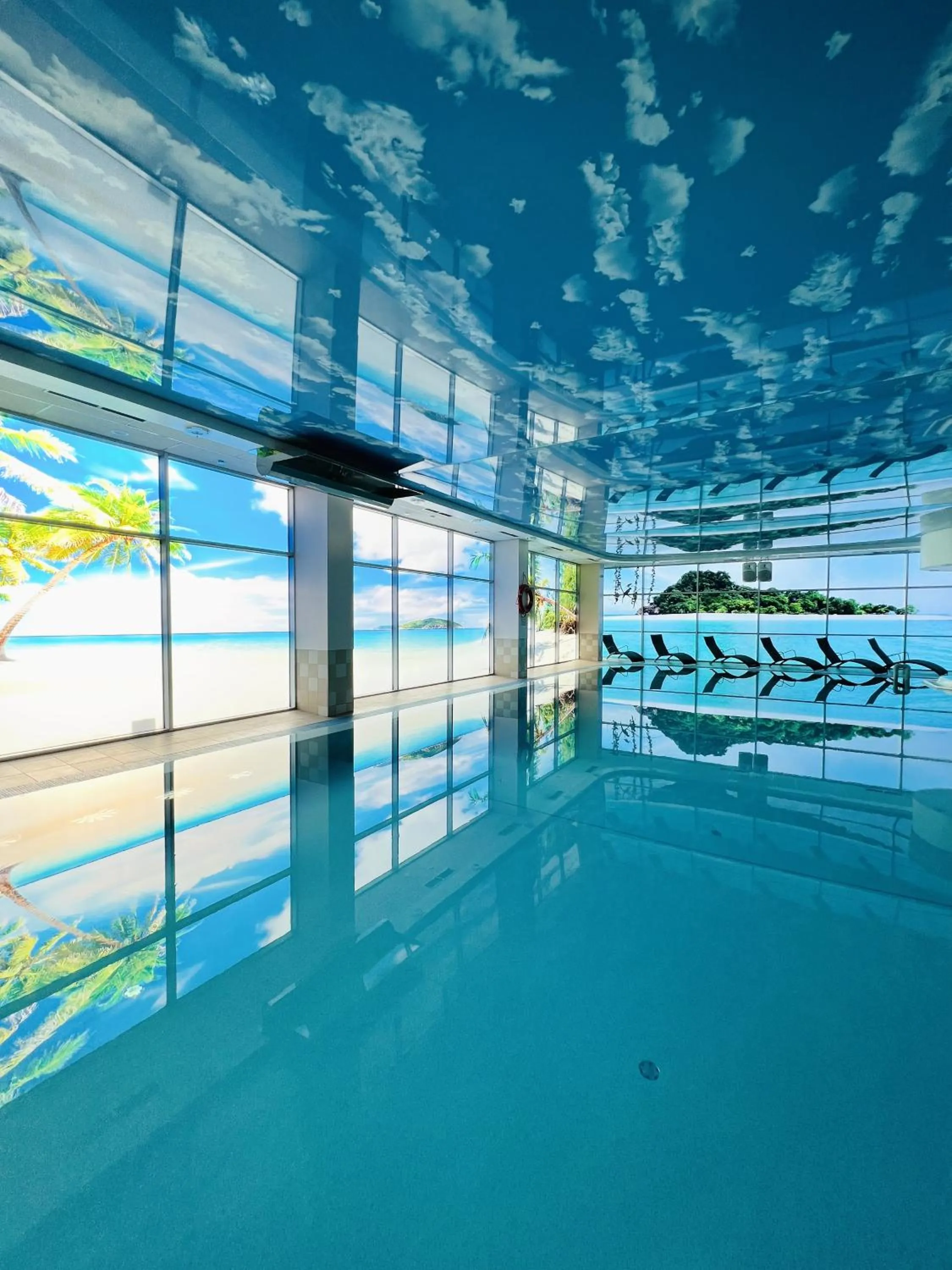 Swimming pool in Riga Unimars Hotel