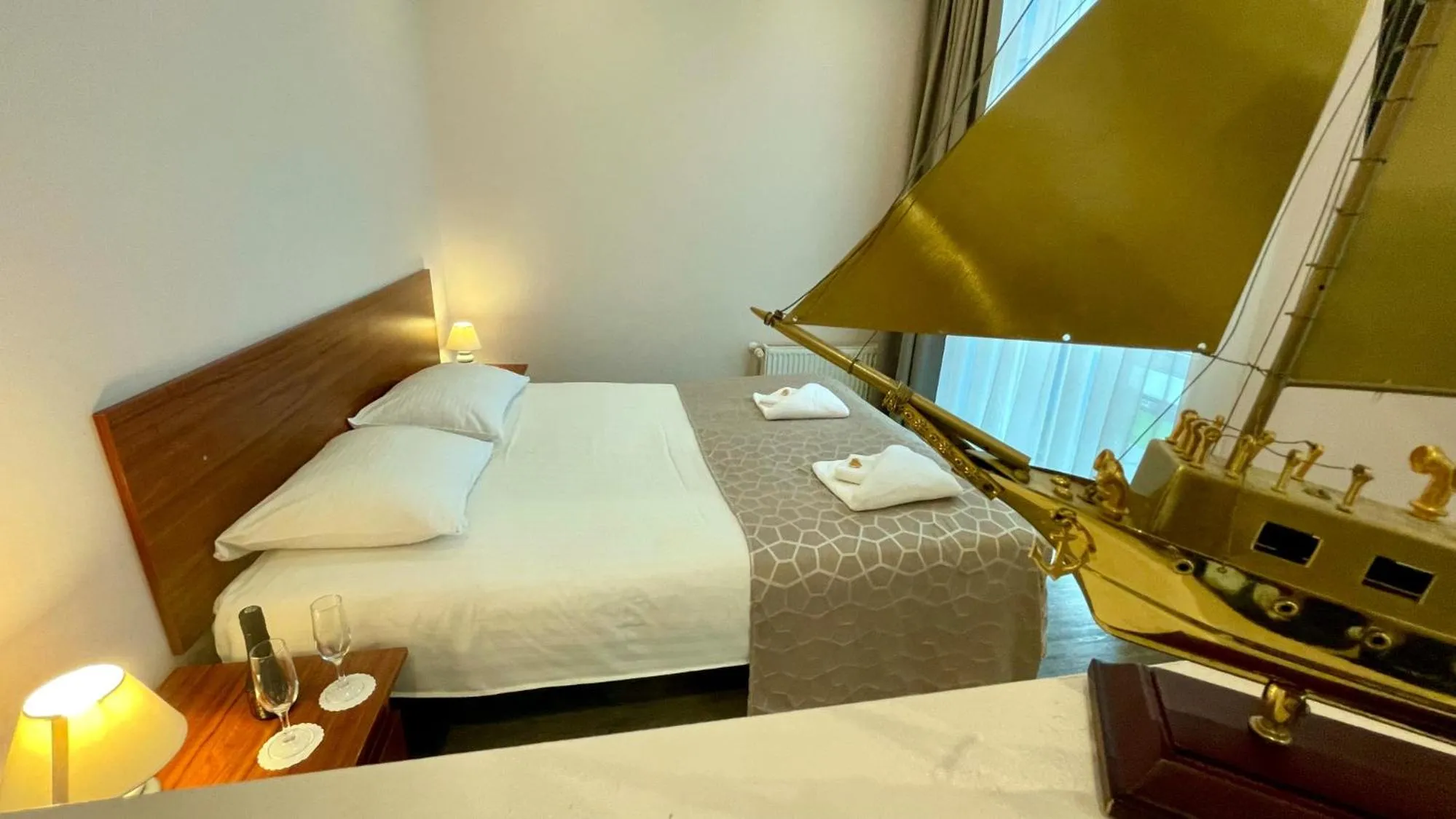 Bed in Riga Unimars Hotel