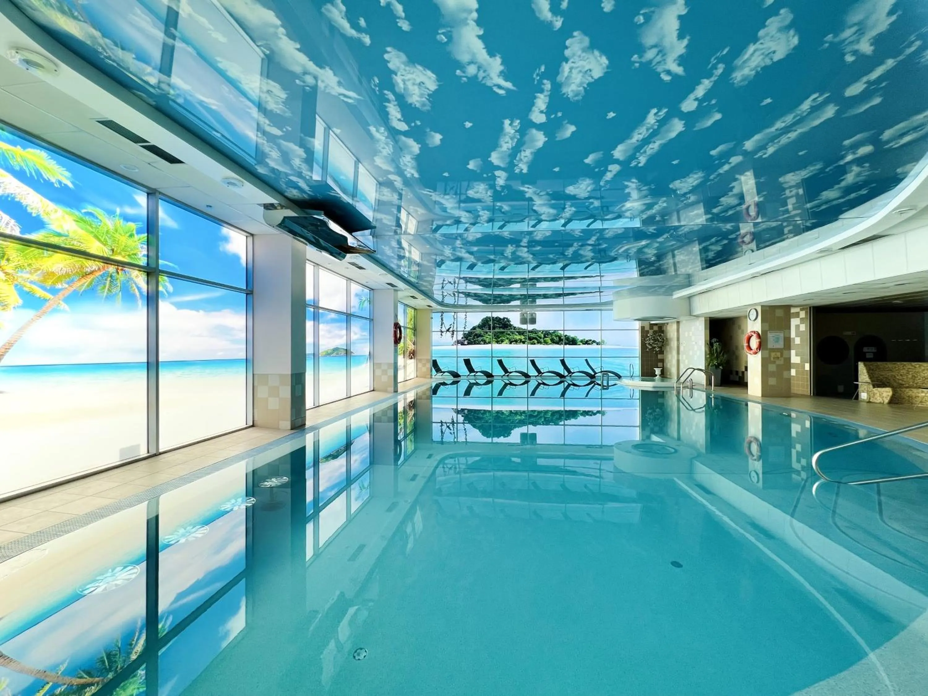 Swimming pool in Riga Unimars Hotel