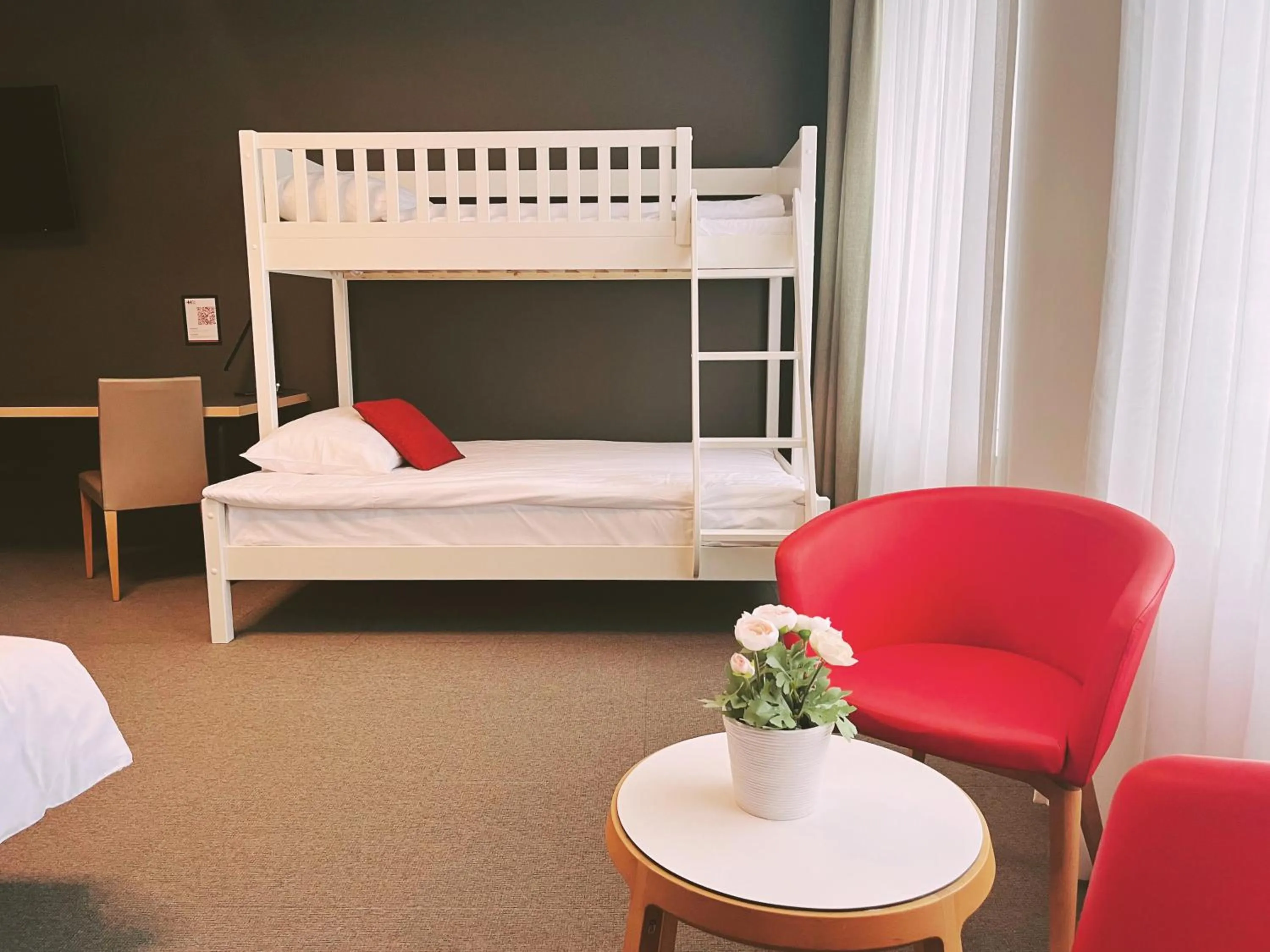 Bed in SwissTech Hotel