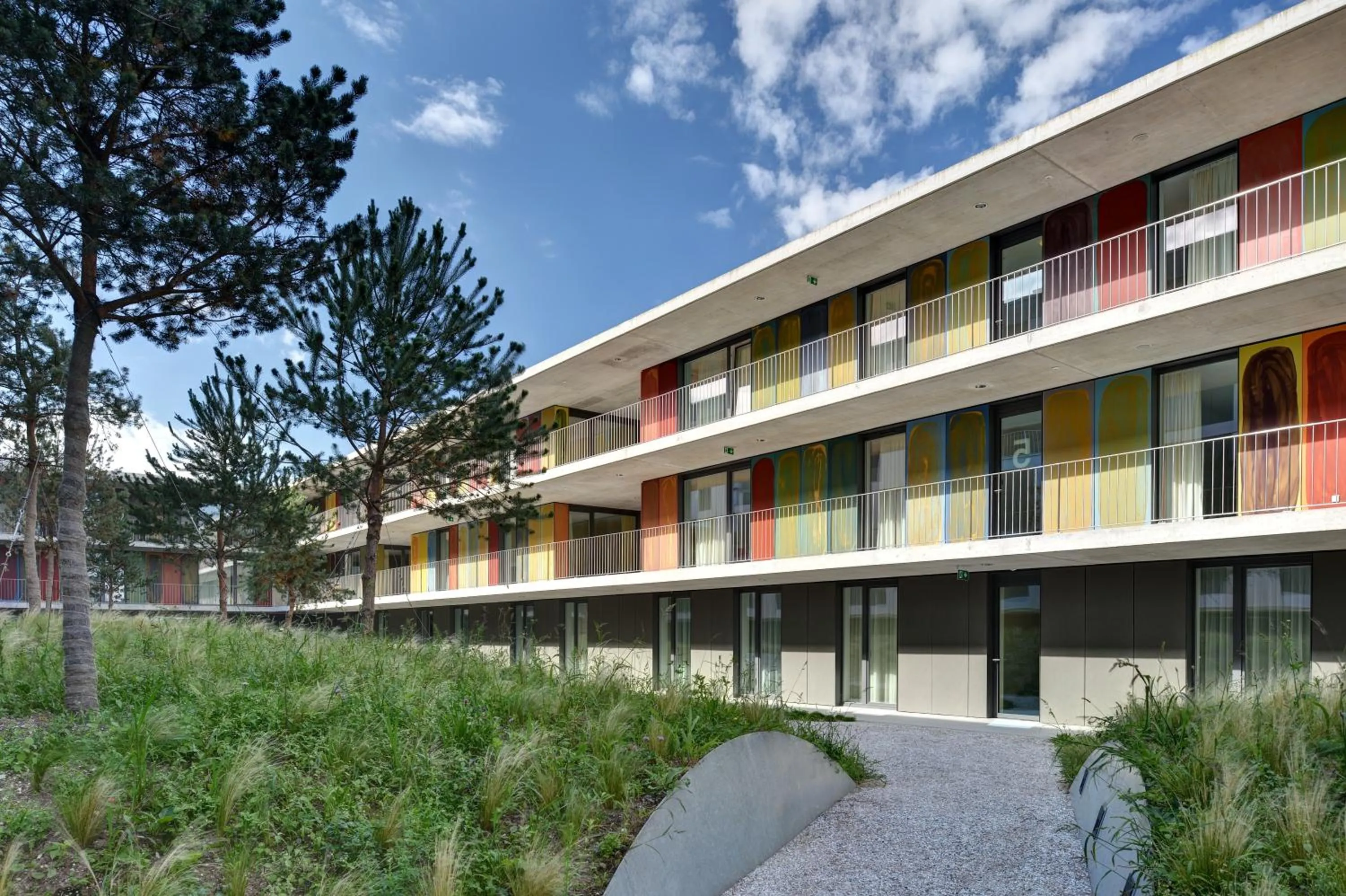 Garden in SwissTech Hotel