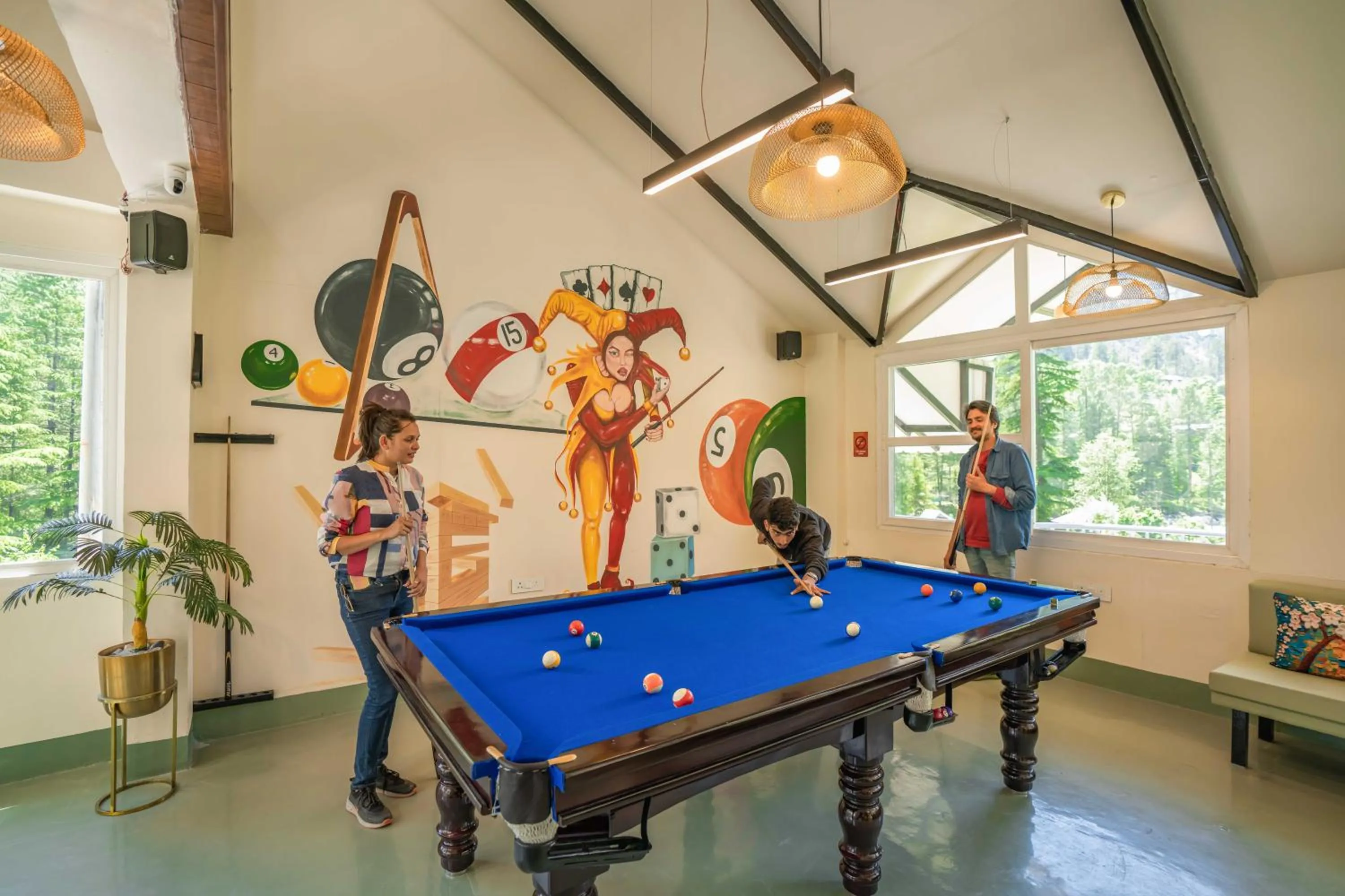 Billiard in Zostel Kasol (Katagla)