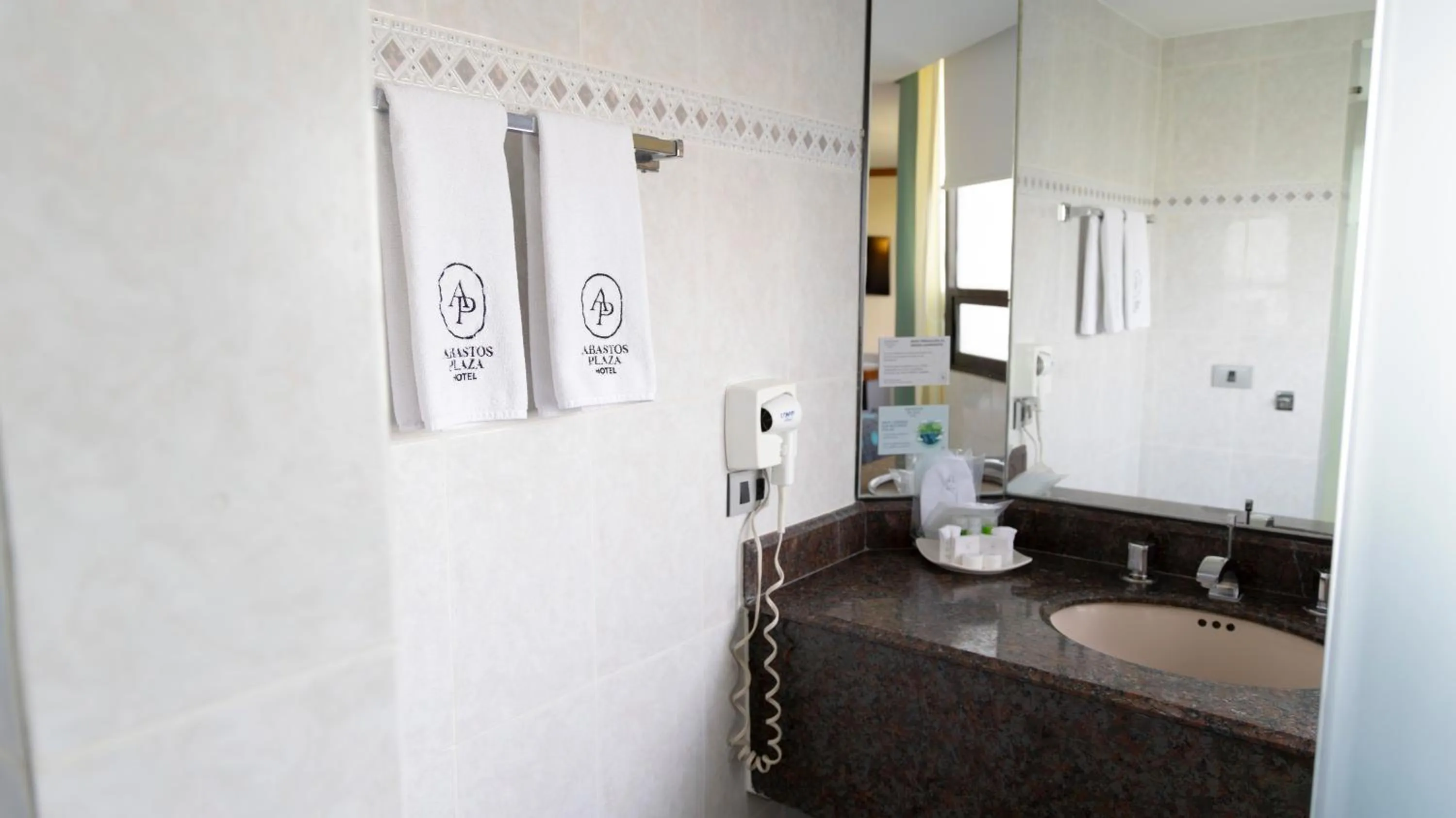 Toilet in Hotel Abastos Plaza