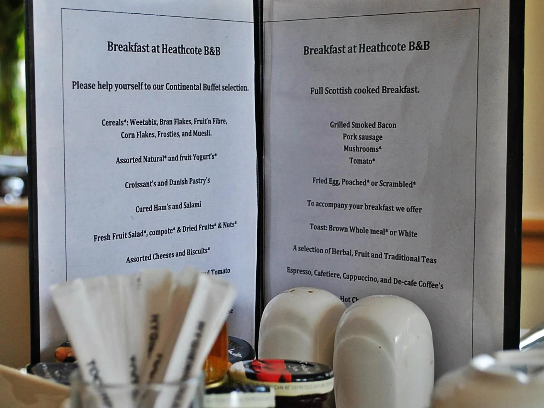 Dining area in Heathcote B&B
