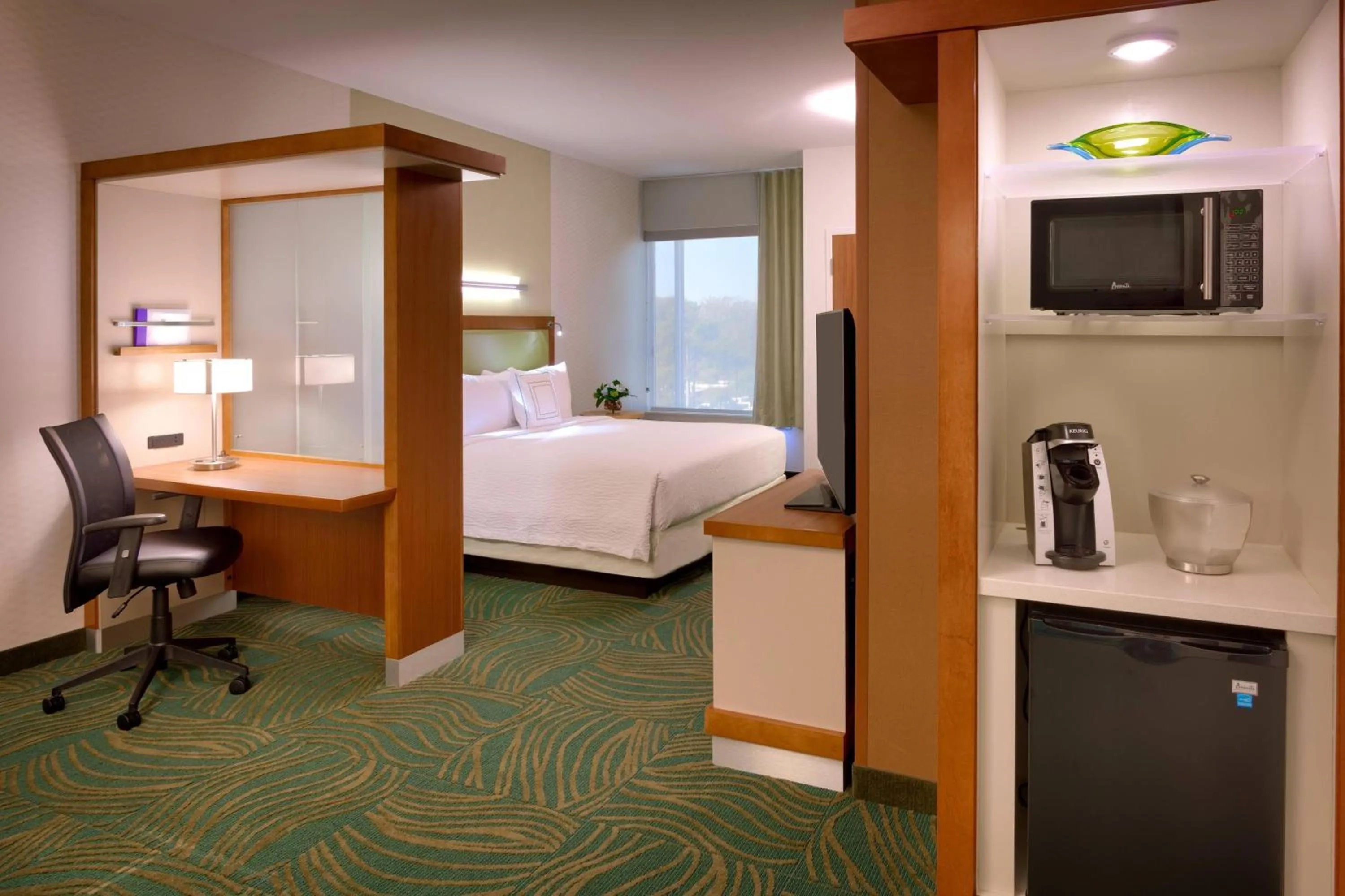 Photo of the whole room, Bed in SpringHill Suites by Marriott Houston I-45 North