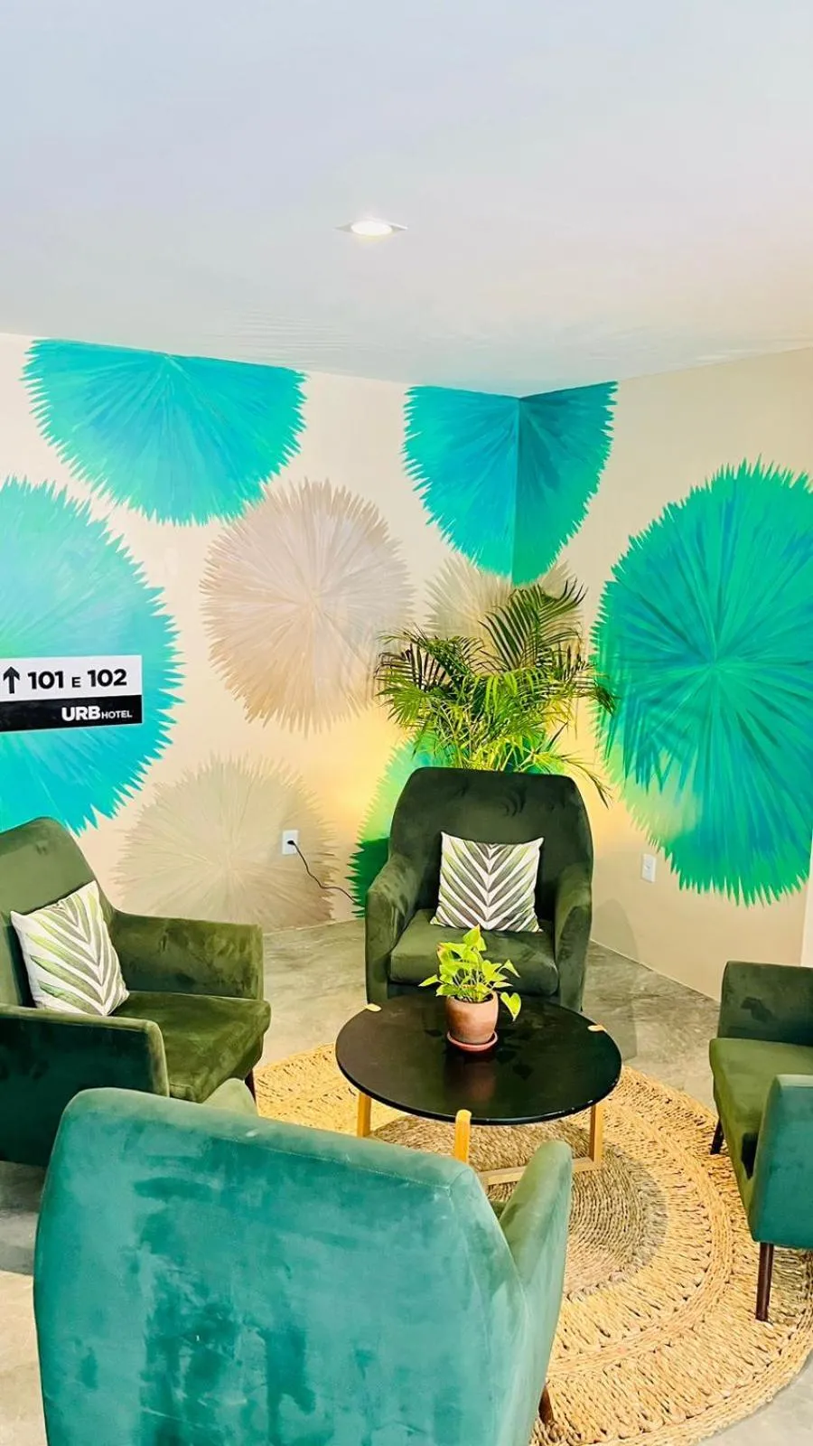 Lobby or reception in URB Hotel