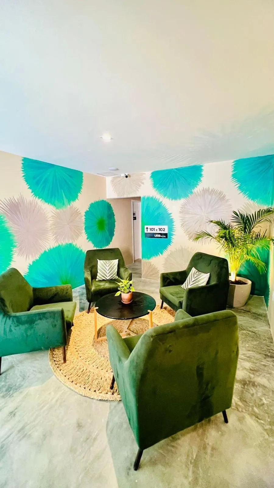 Lobby or reception in URB Hotel
