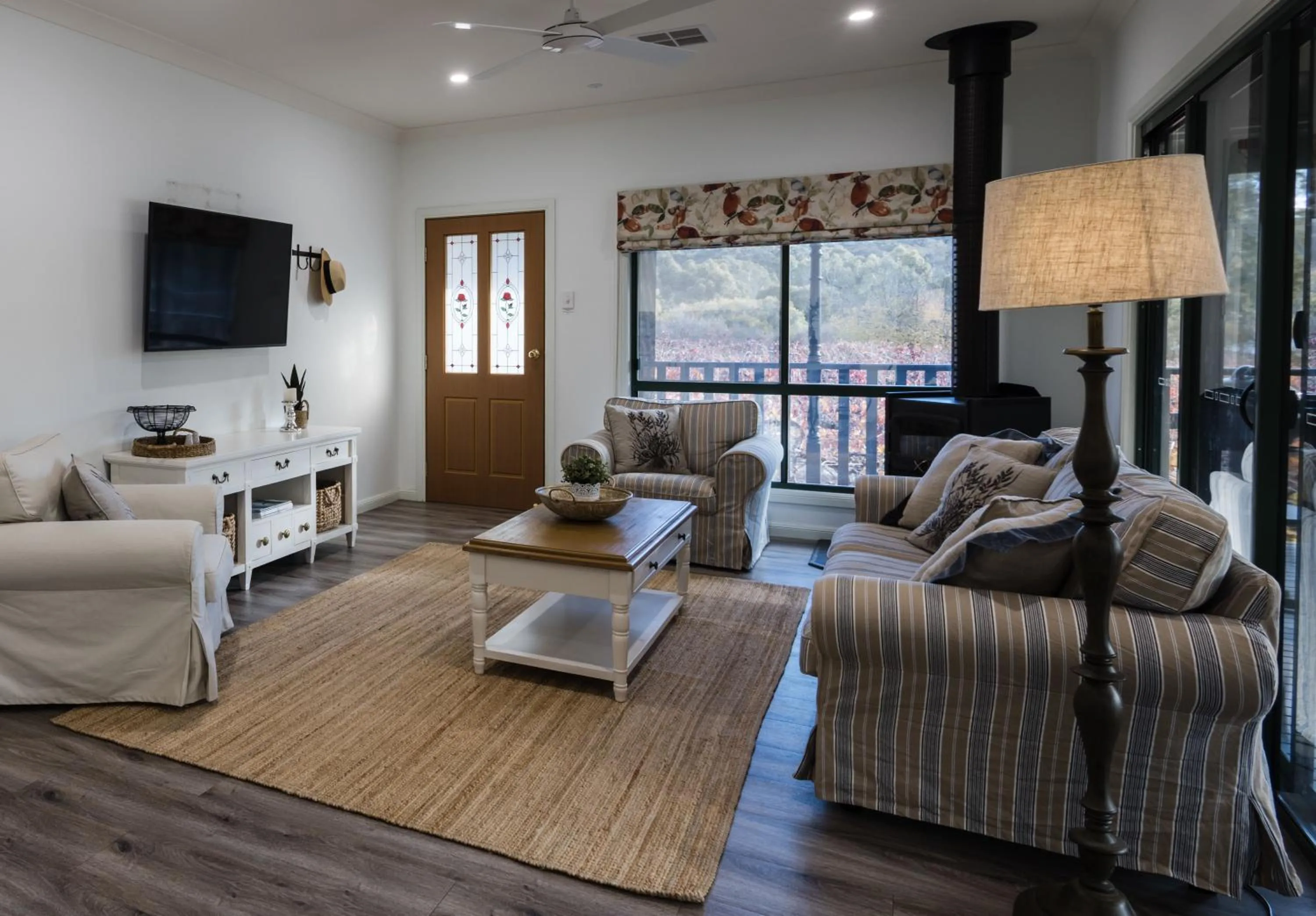 Living room in St Helen's Cottages