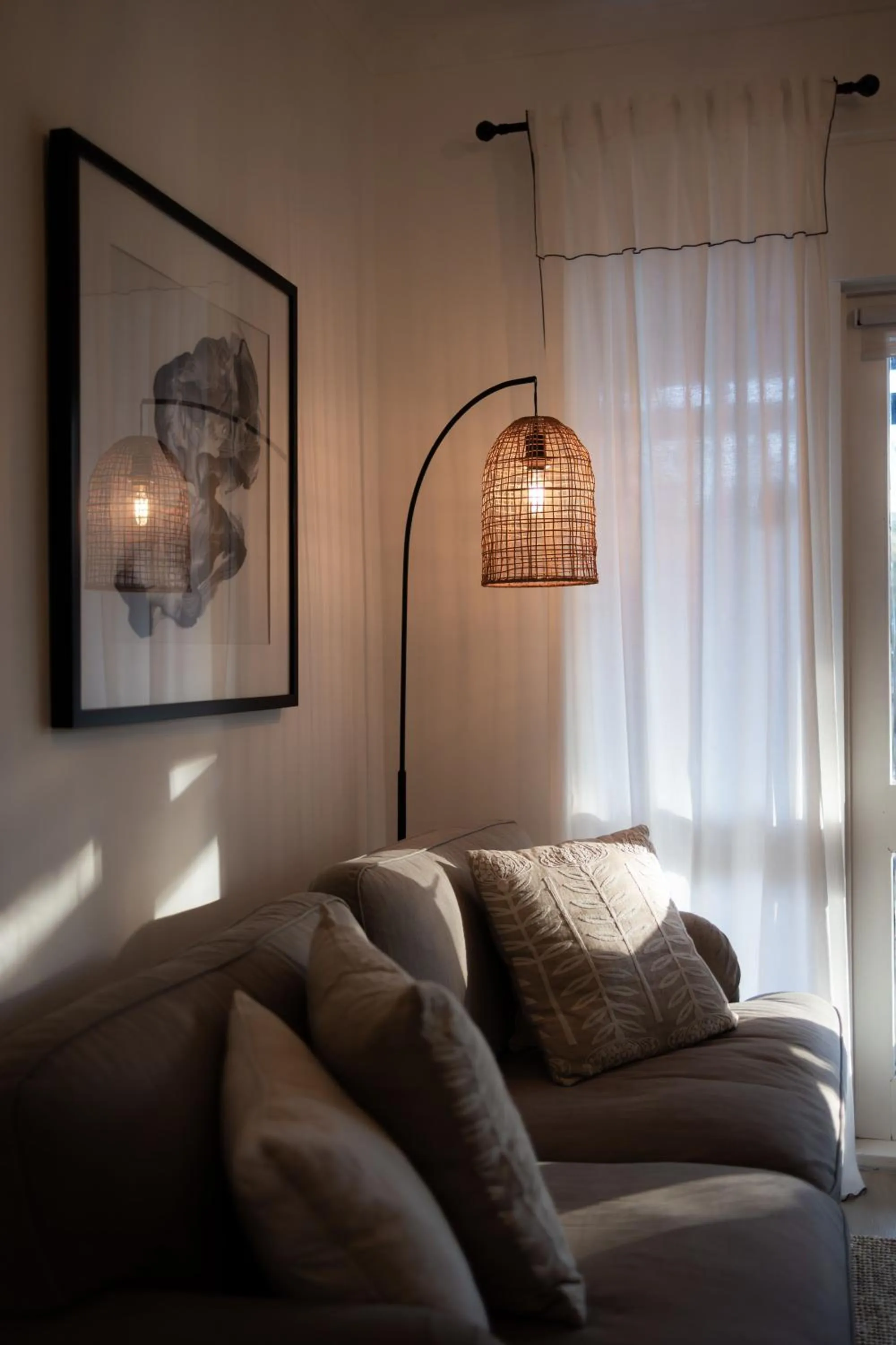 Living room in St Helen's Cottages