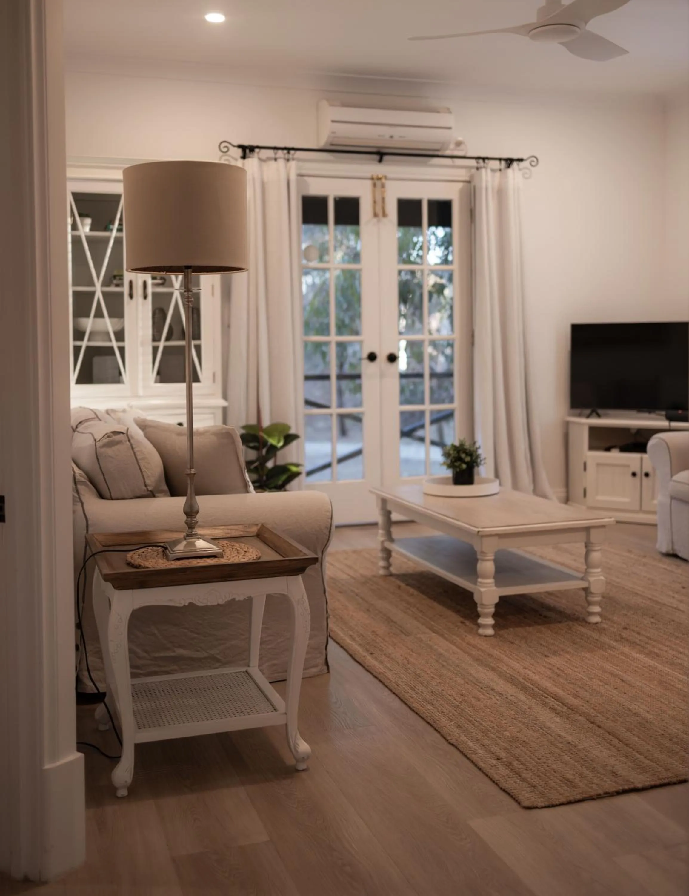 Living room in St Helen's Cottages