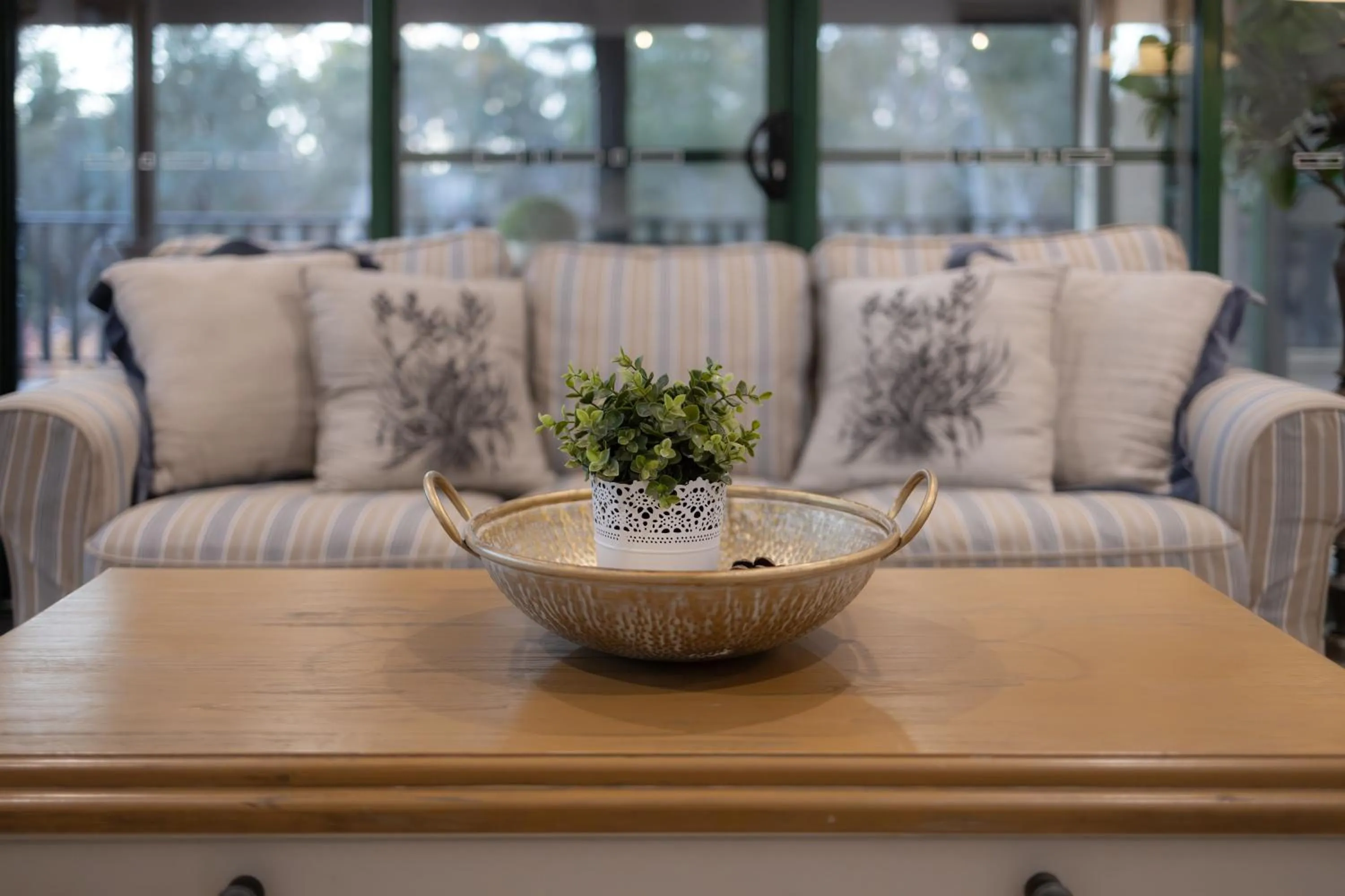 Living room in St Helen's Cottages