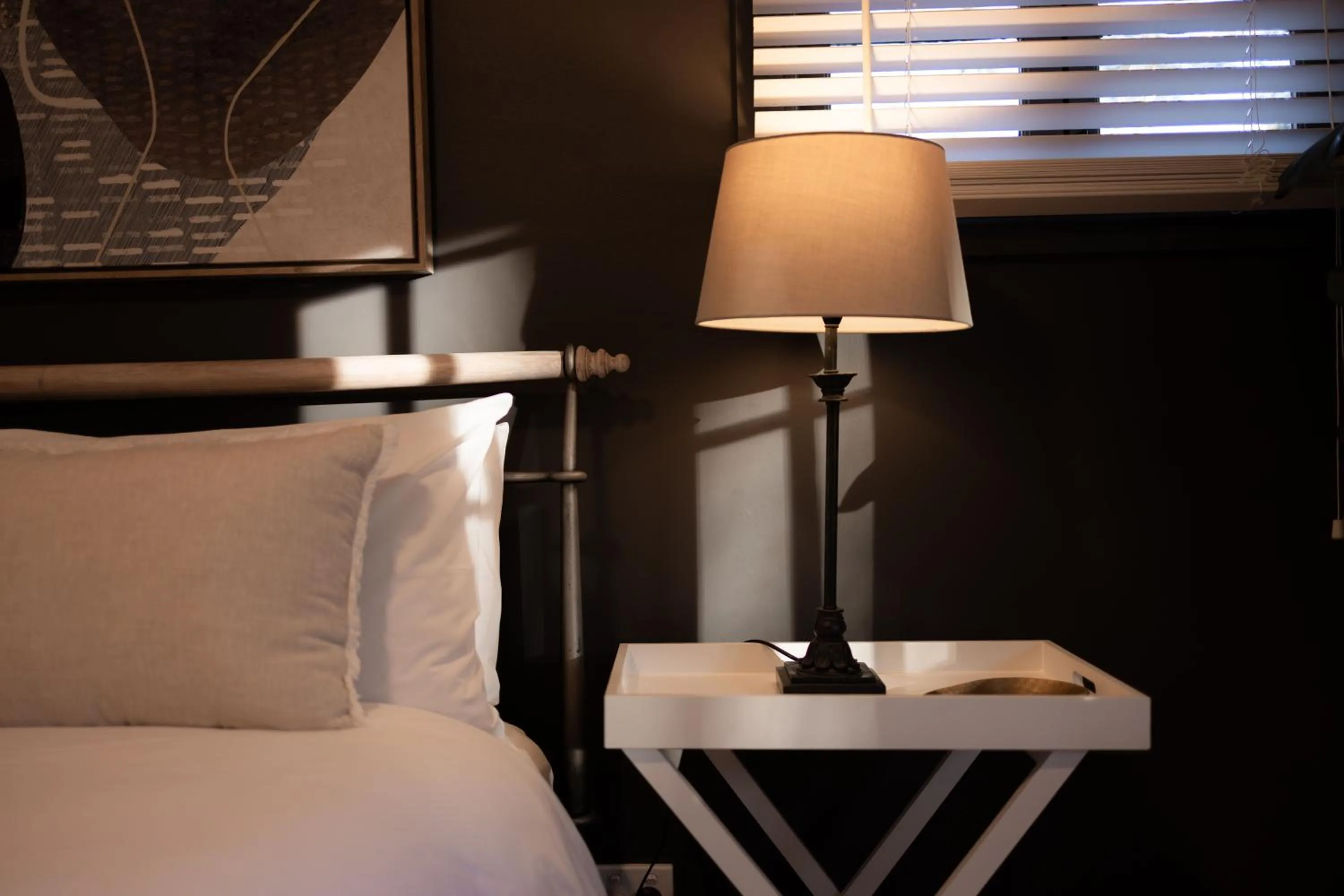 Decorative detail, Bed in St Helen's Cottages