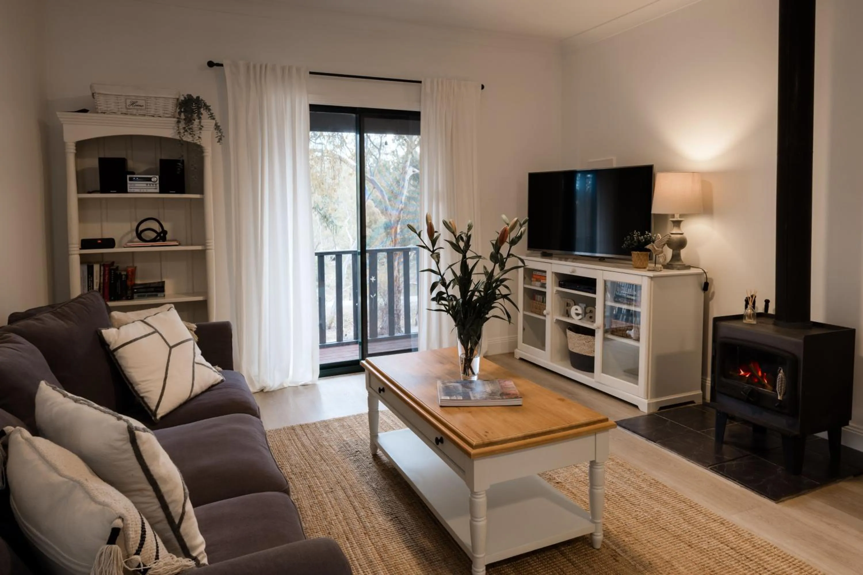 Living room in St Helen's Cottages