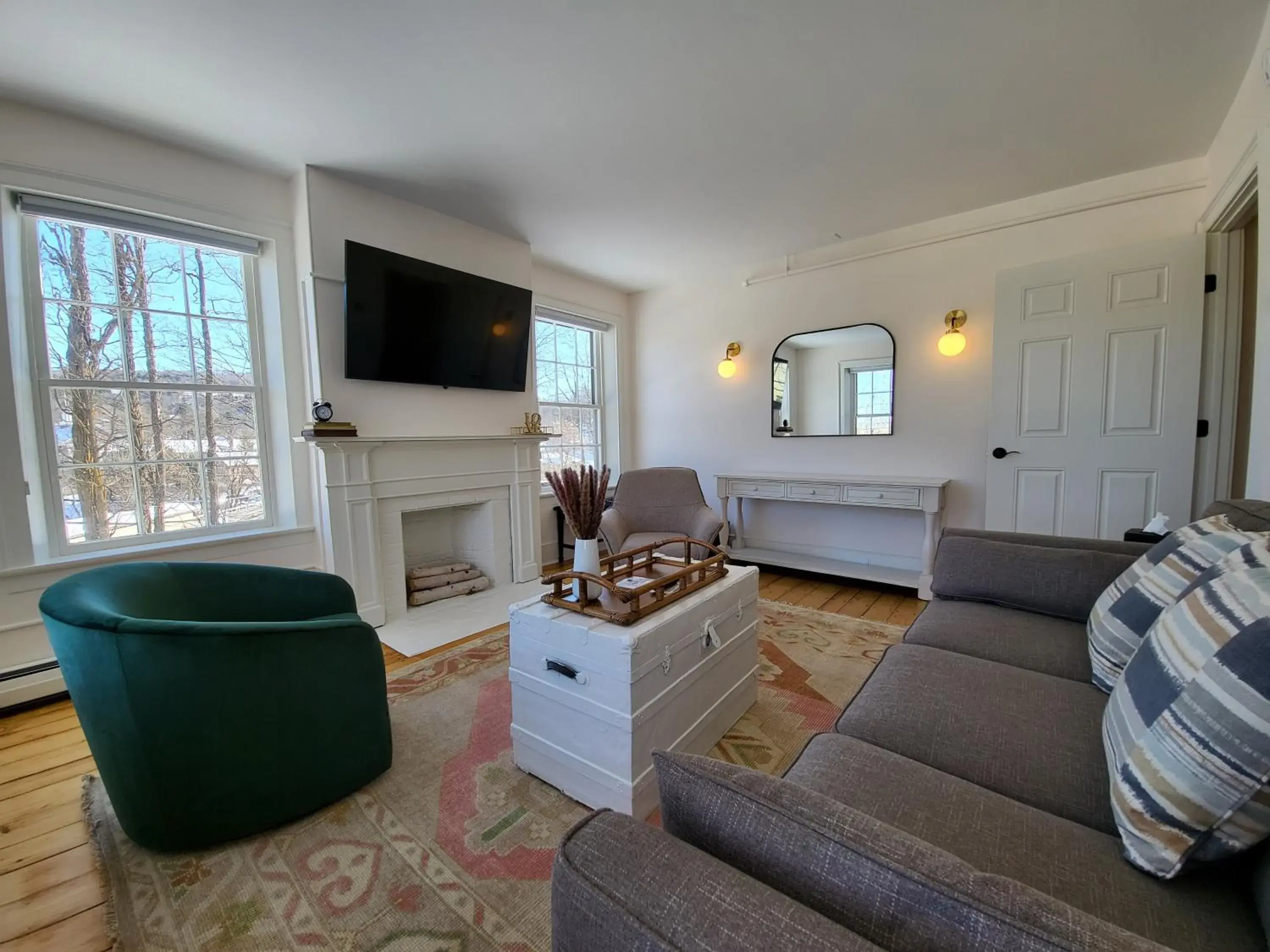 Living room in The Stowe Village Inn Living room in The Stowe Village Inn