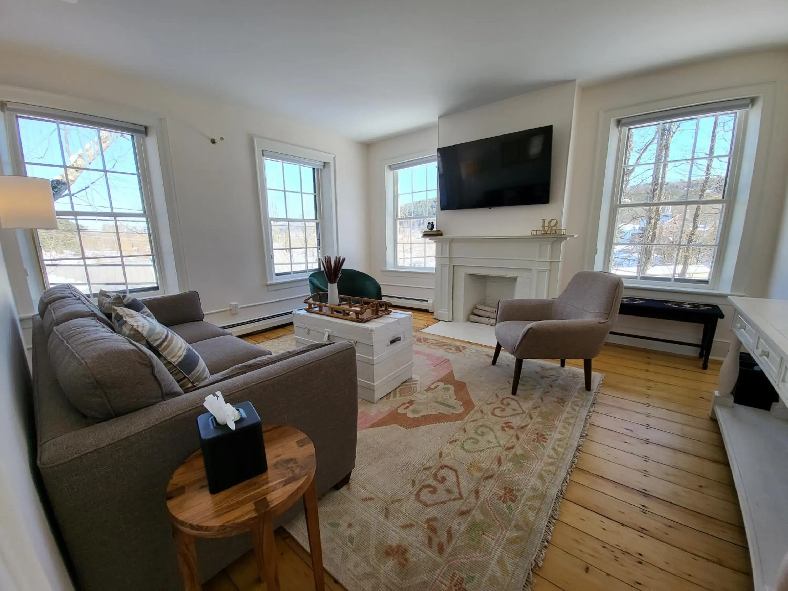 Living room in The Stowe Village Inn Living room in The Stowe Village Inn