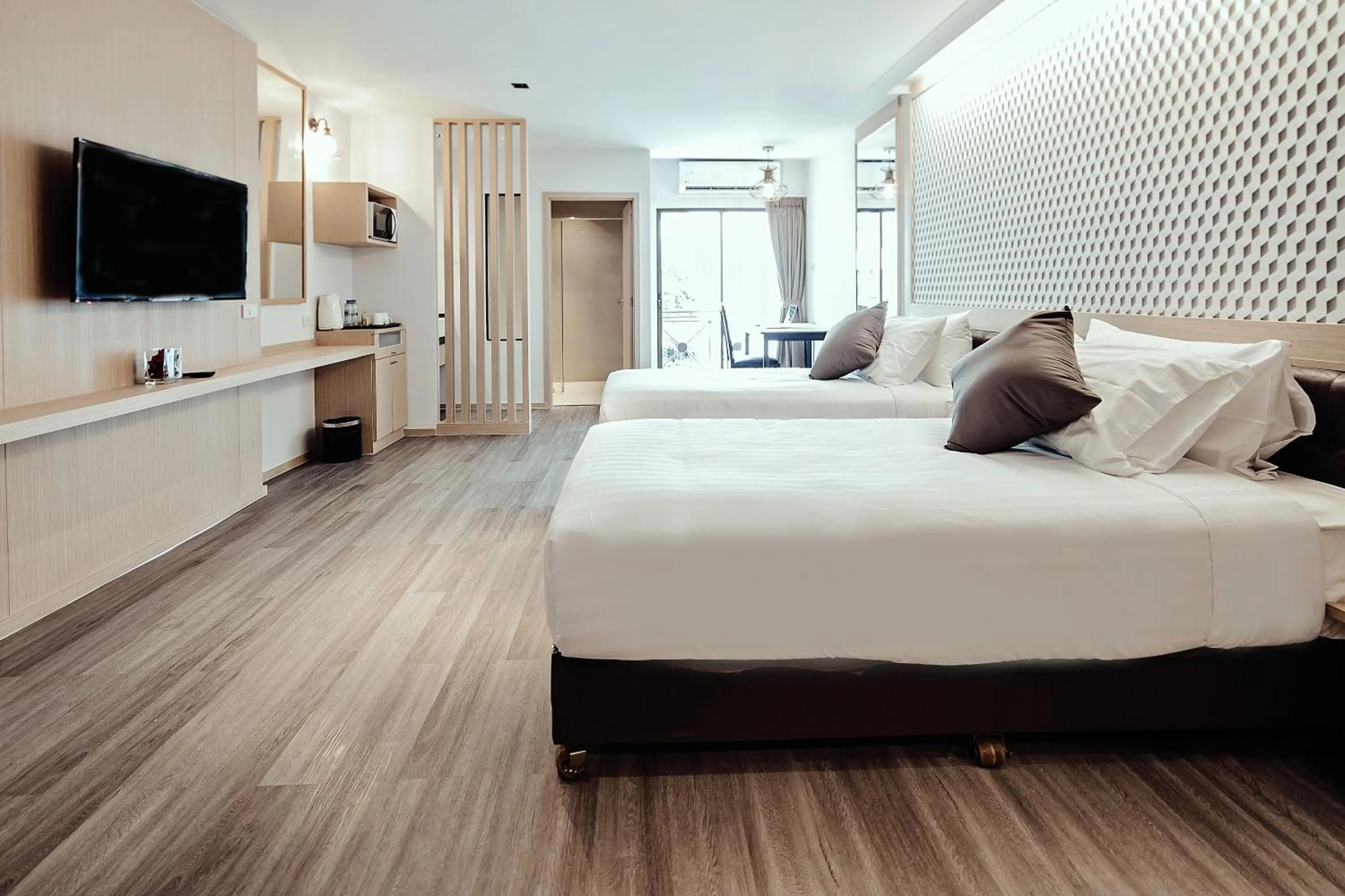 Bedroom, Bed in Three Sukhumvit Hotel - SHA Plus Certified