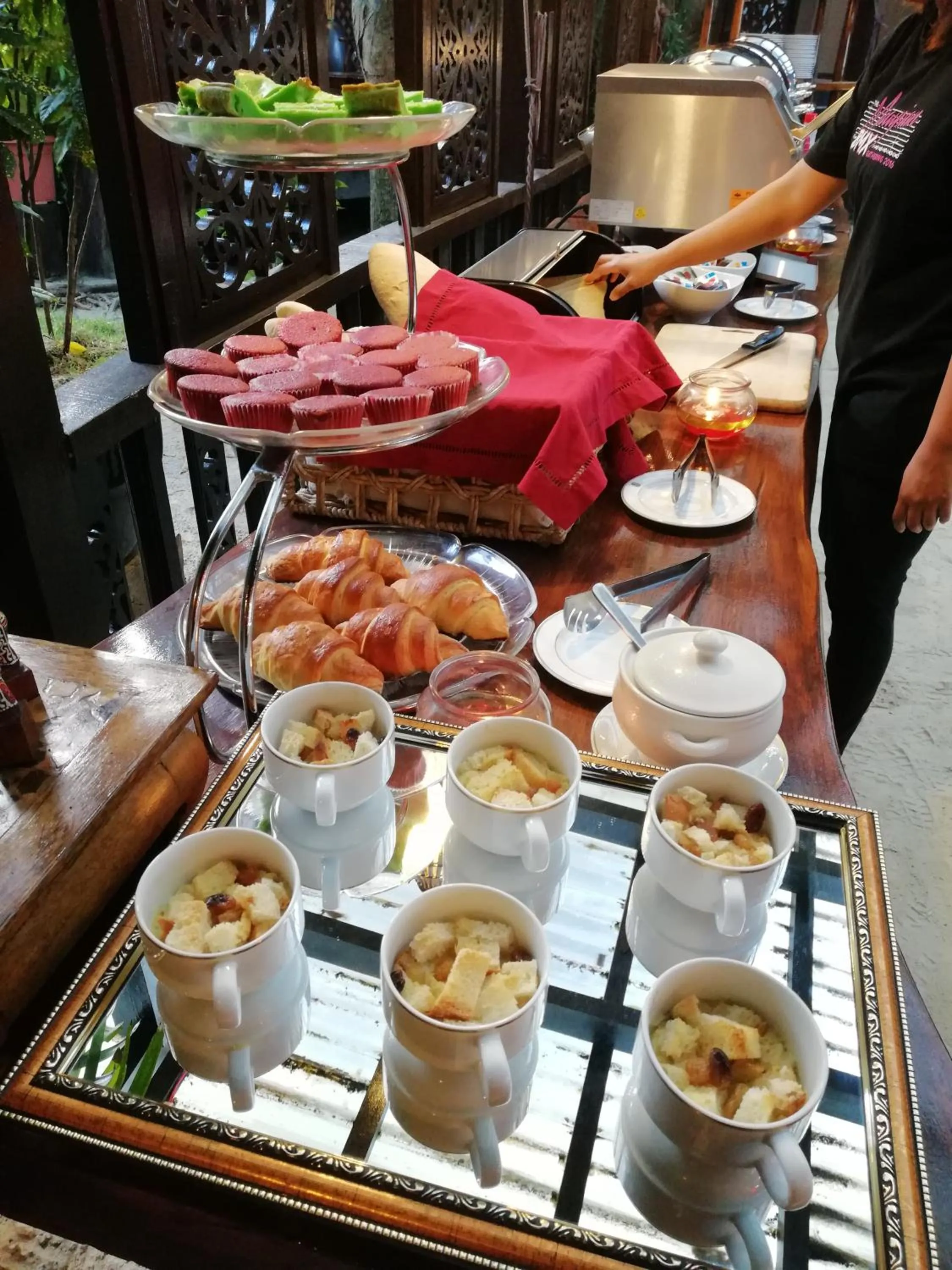 Asian breakfast in Ombak Dive Resort Perhentian Island