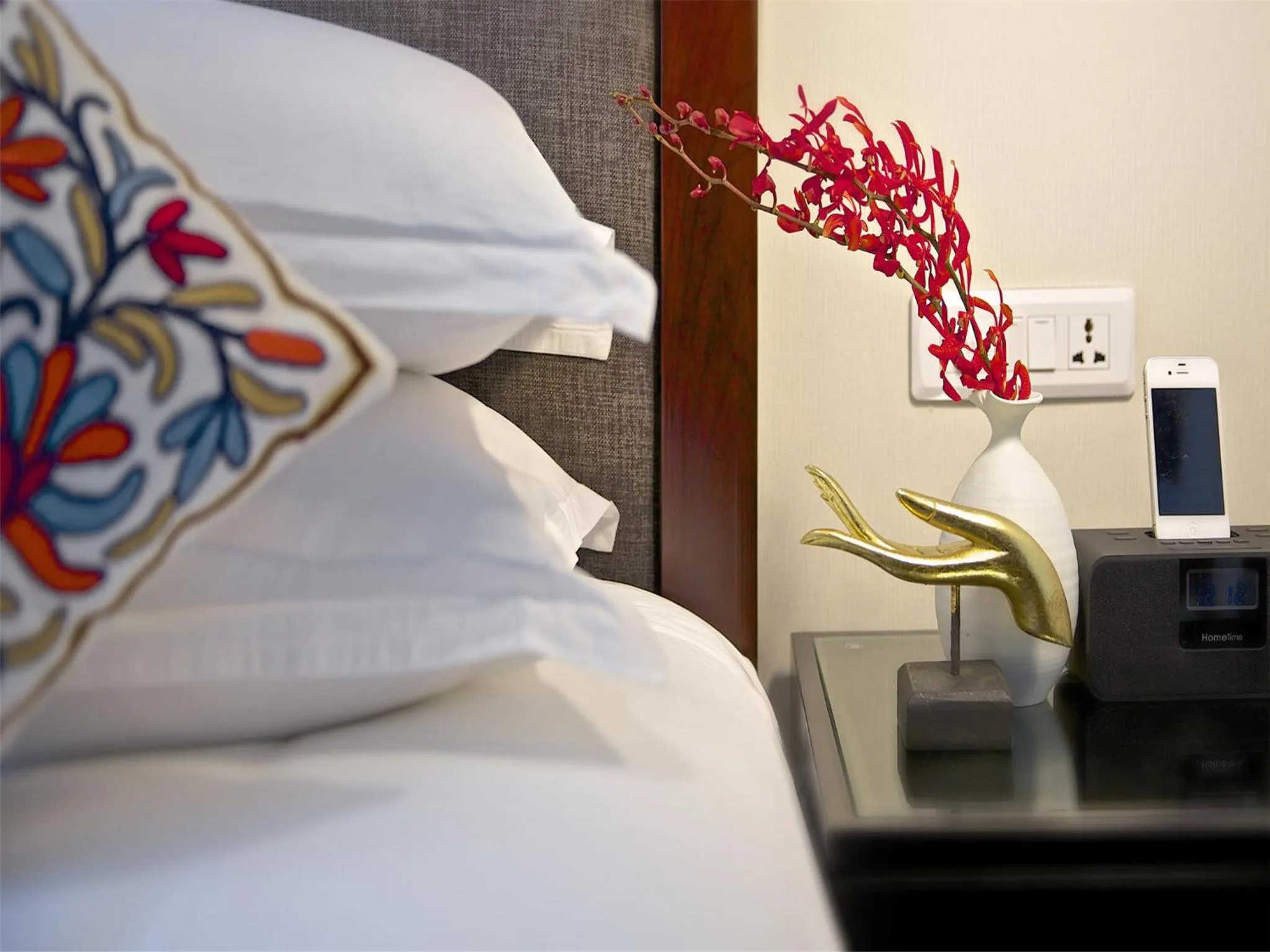 Decorative detail, Bed in SSAW Boutique Hotel Shanghai Hongkou