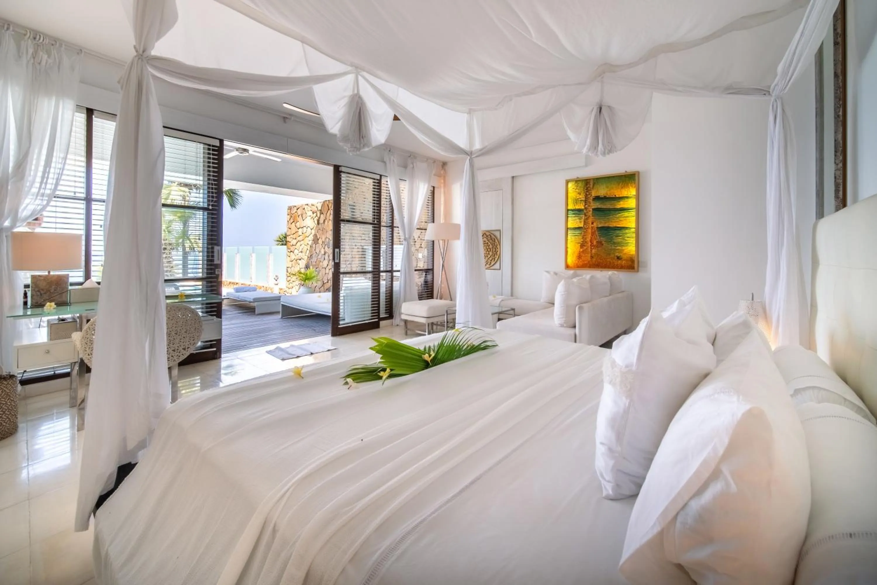 Bed in Shunyata Villas Bali