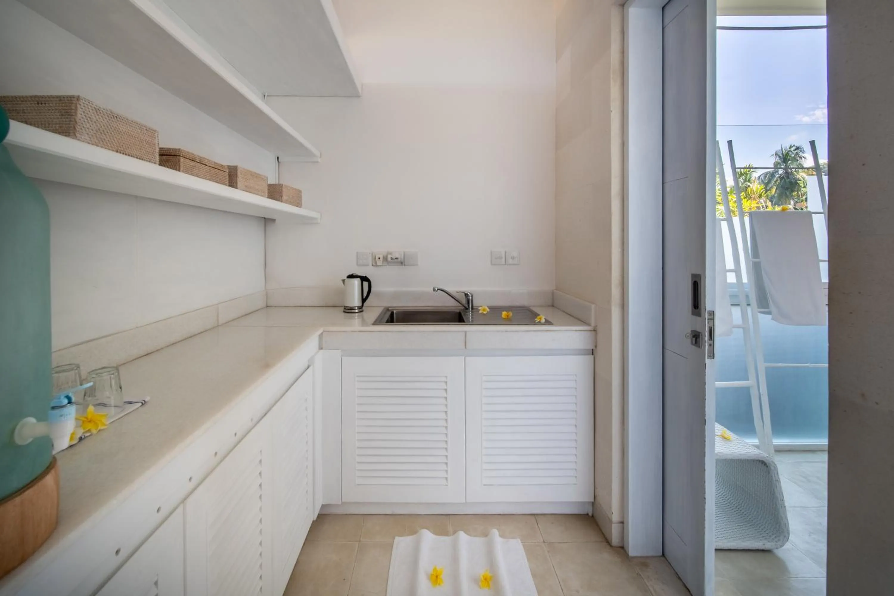 Kitchen or kitchenette in Shunyata Villas Bali