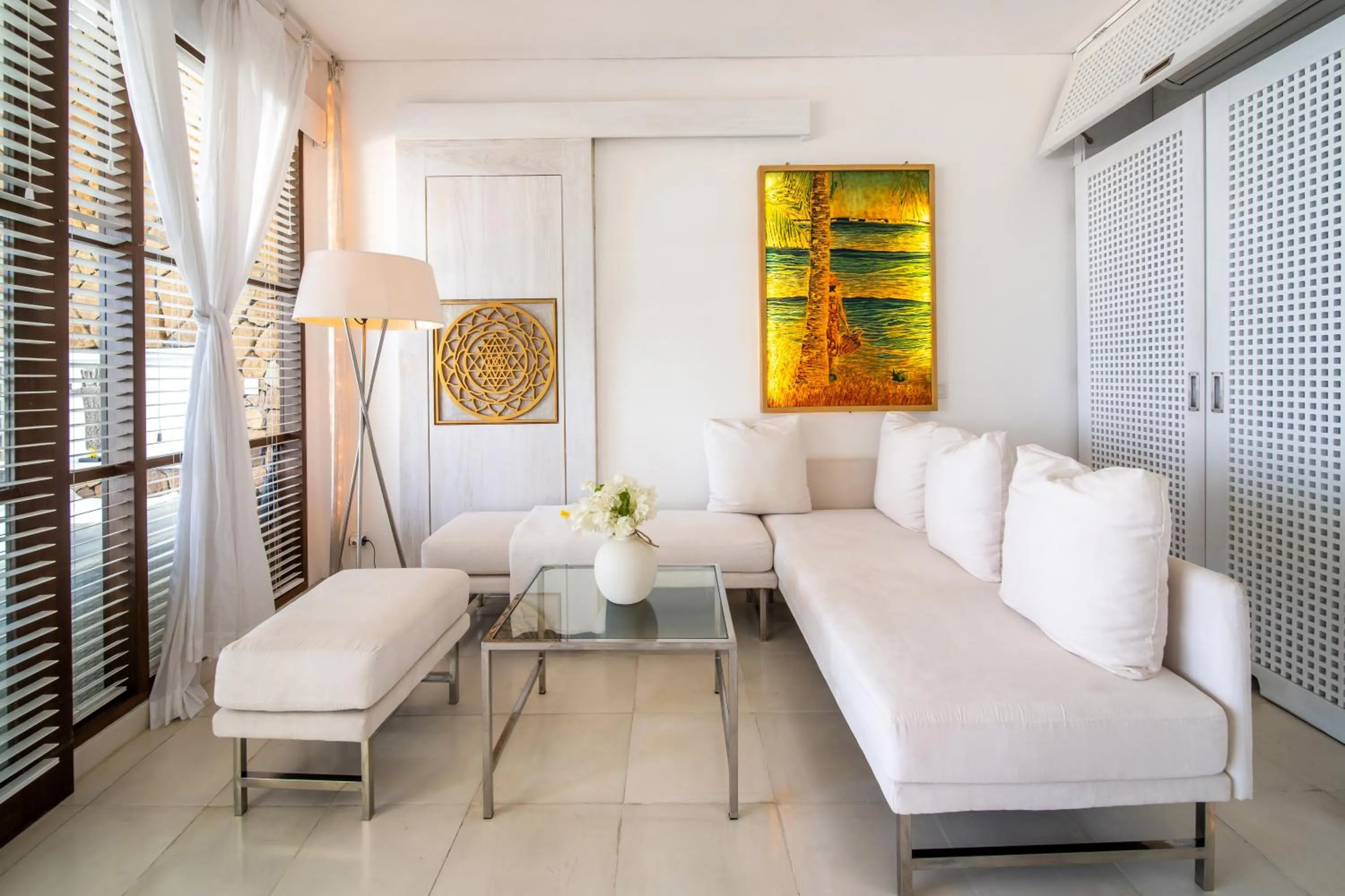 Living room in Shunyata Villas Bali