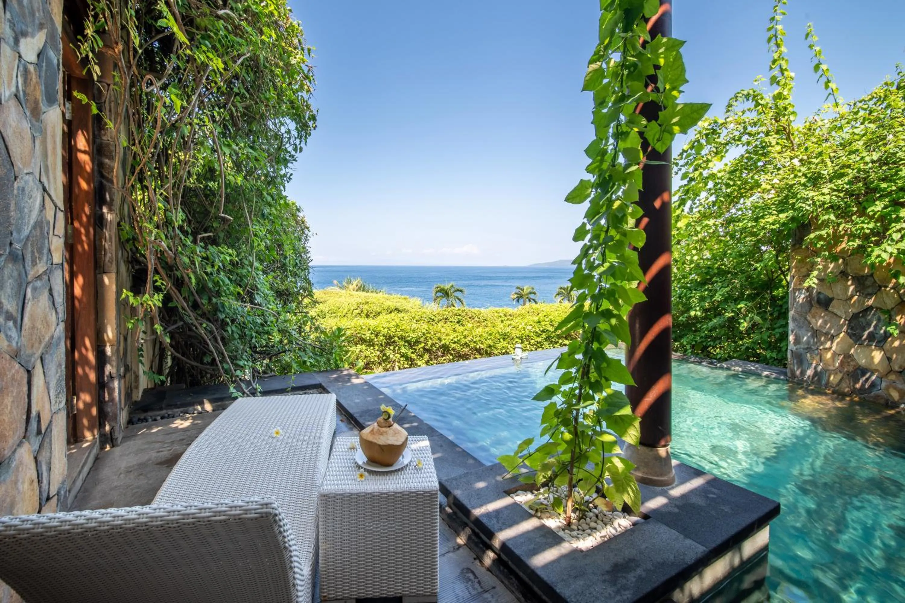 Pool view in Shunyata Villas Bali