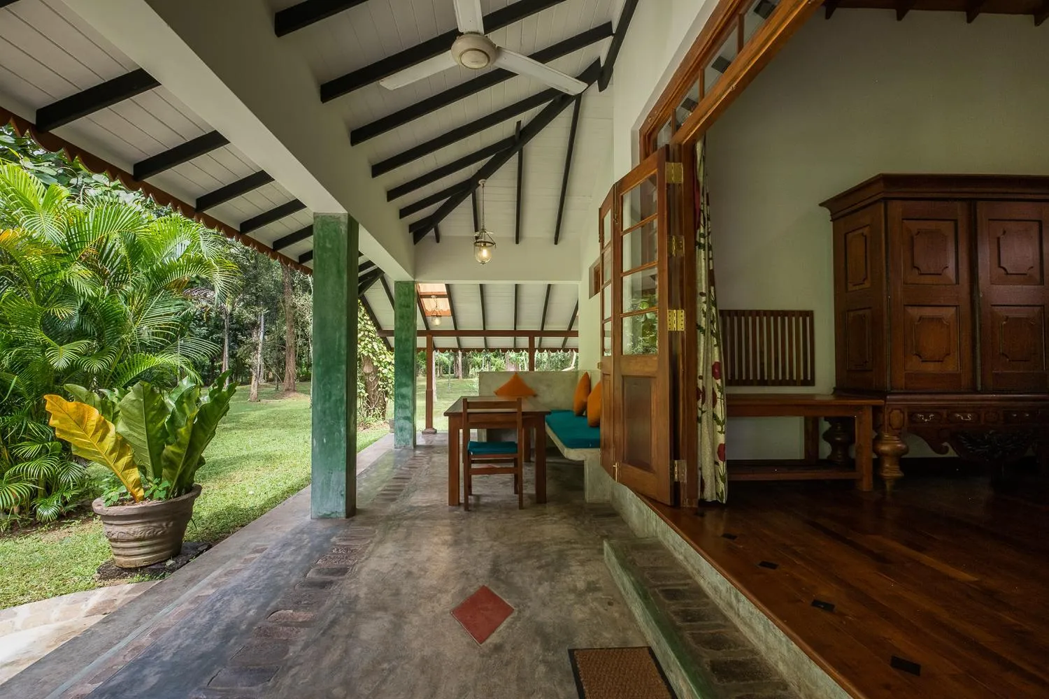 Seating area in Horathapola Estate