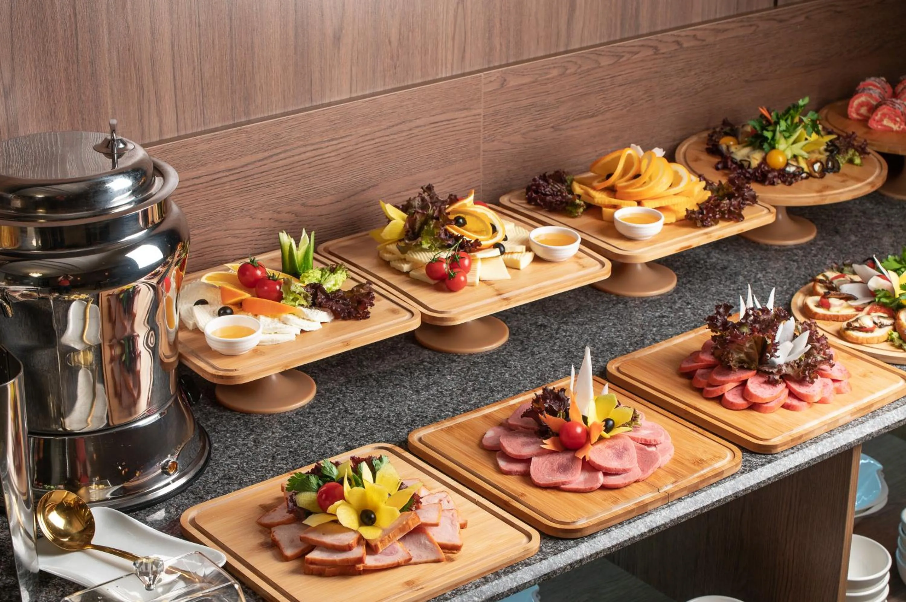 Buffet breakfast in Sofiya Tashkent Hotel