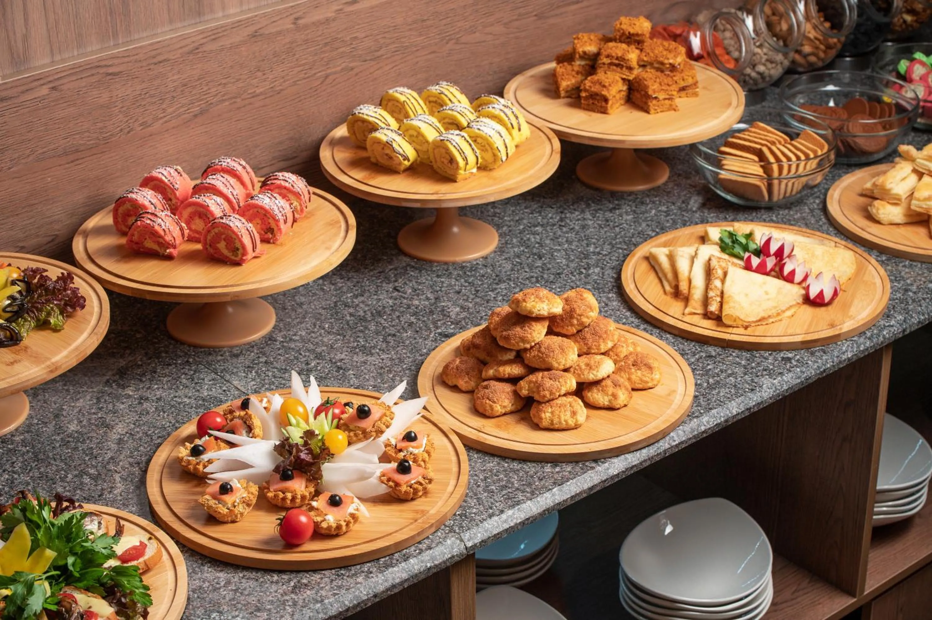 Buffet breakfast in Sofiya Tashkent Hotel