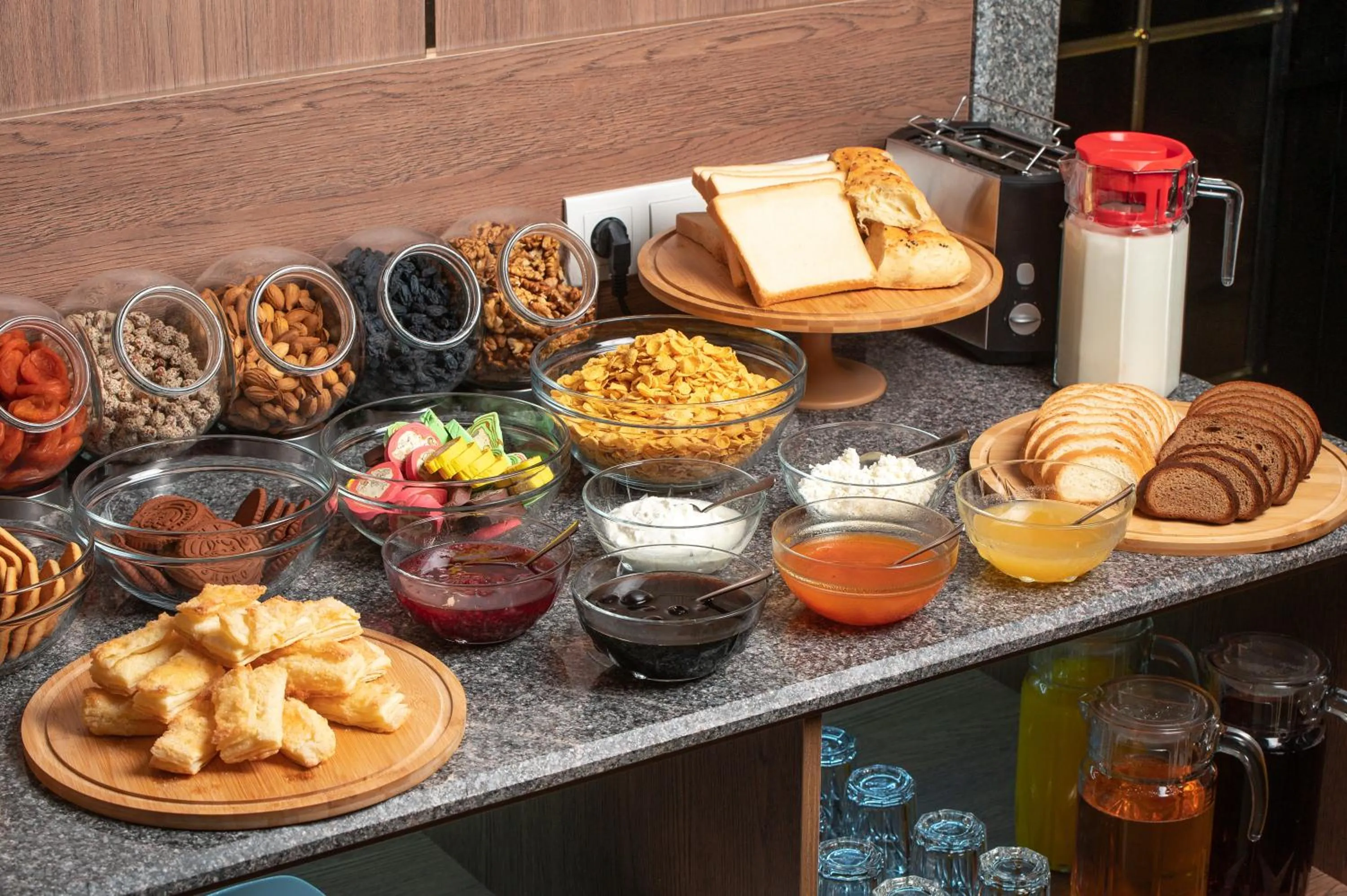 Buffet breakfast in Sofiya Tashkent Hotel