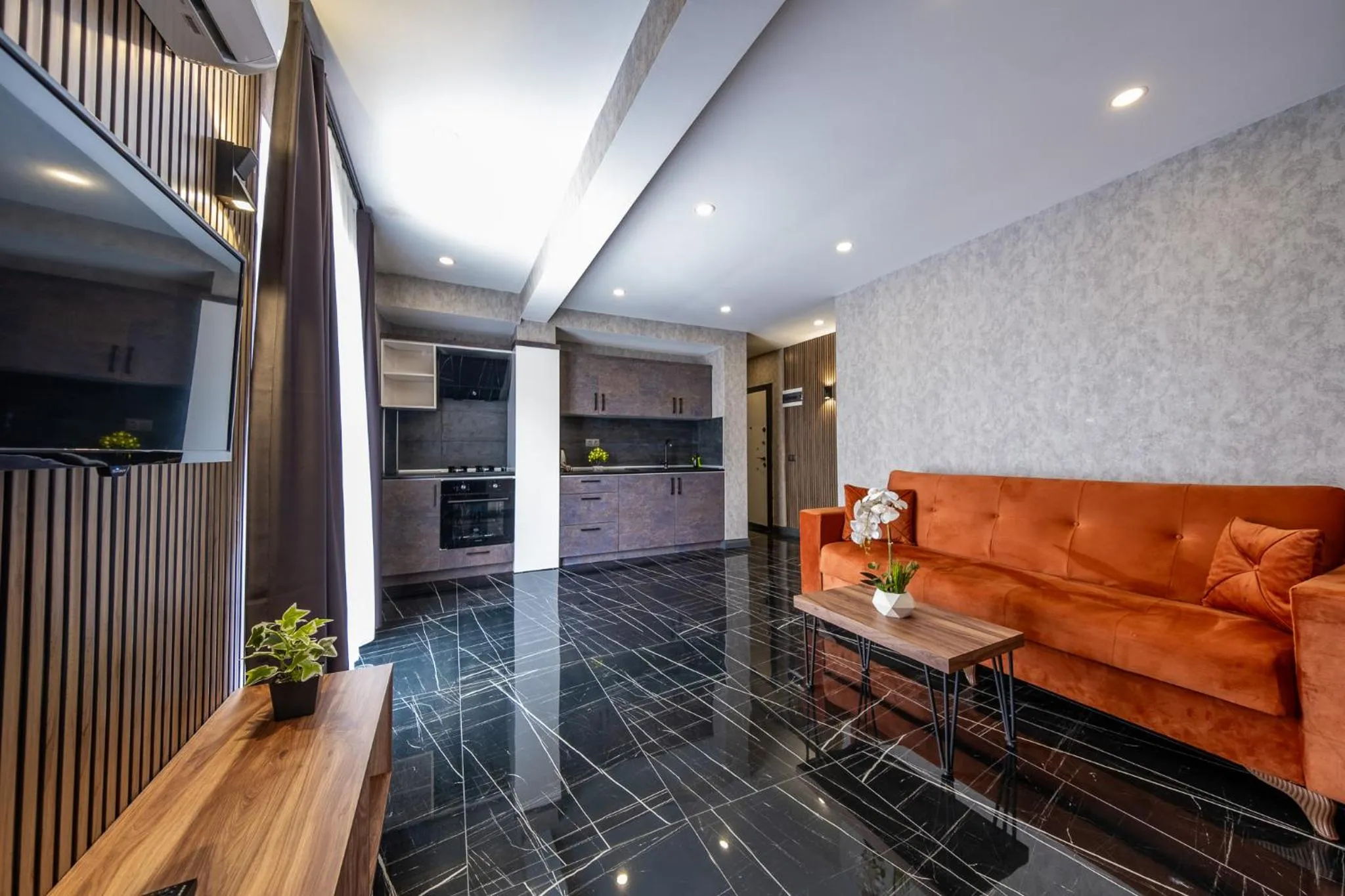 Kitchen or kitchenette in Mrt Suites Lara