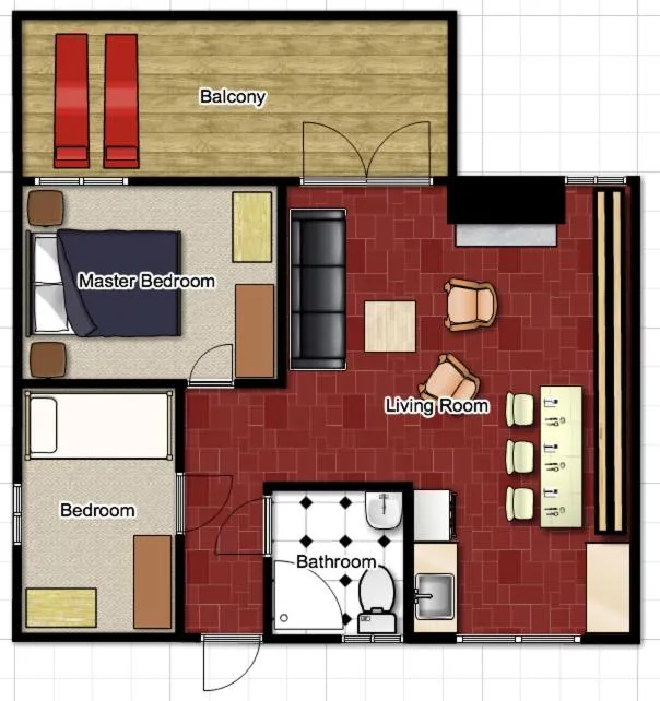 Floor plan in Leysin Lodge