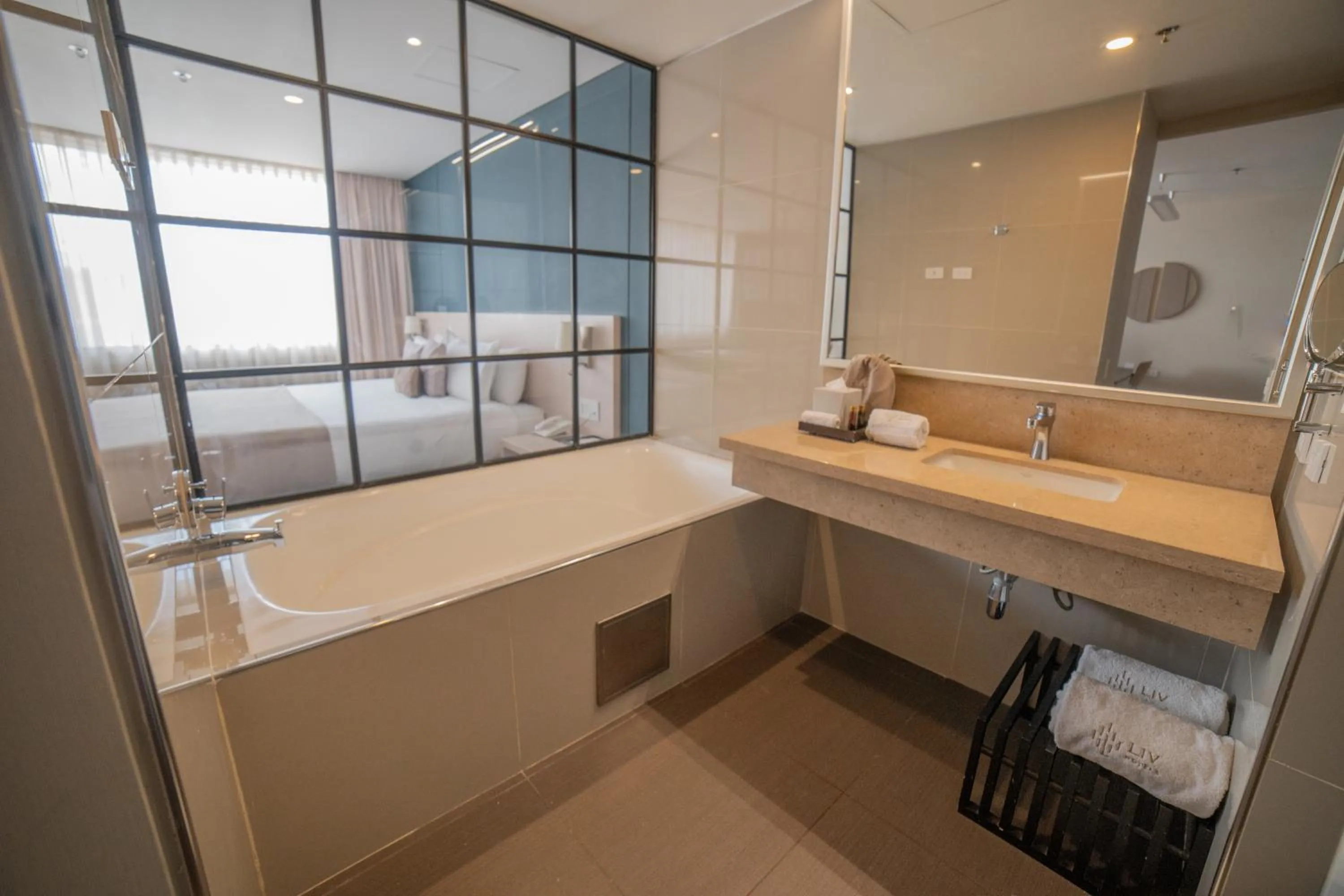 Bathroom in Liv Zona G Hotel By Sarasti