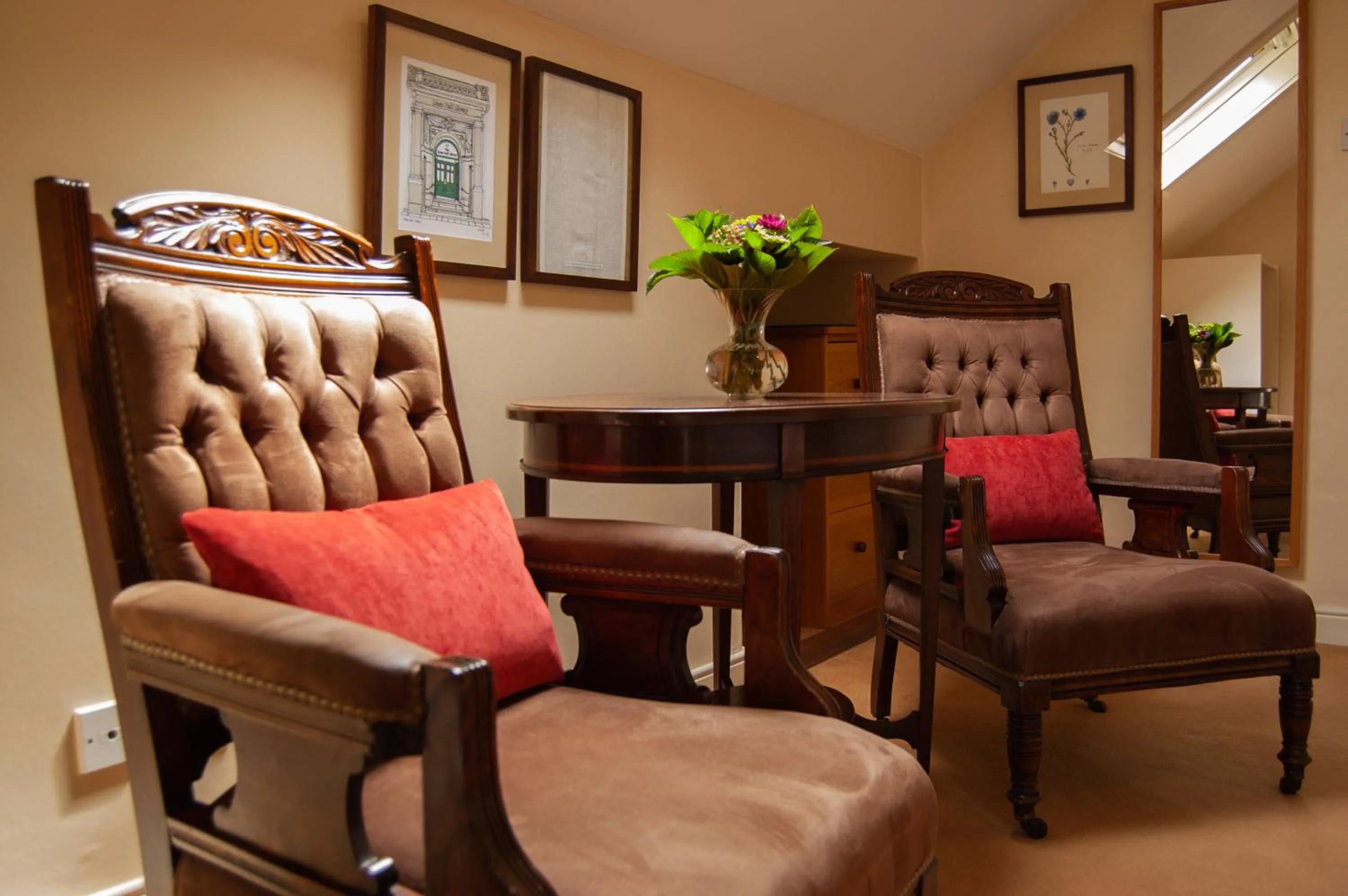Seating area in Ravenhill House