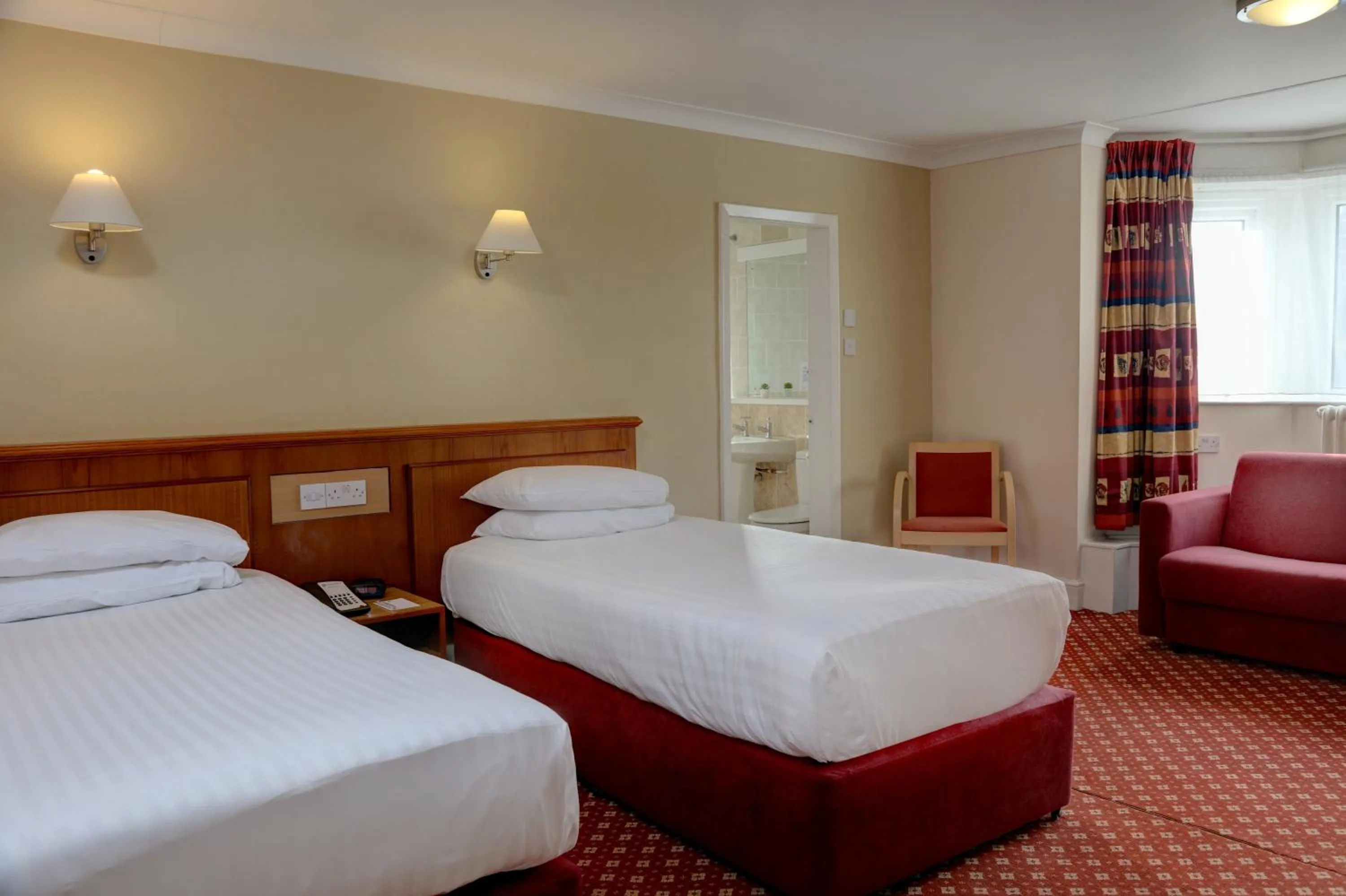 Bedroom in Crewe Arms Hotel