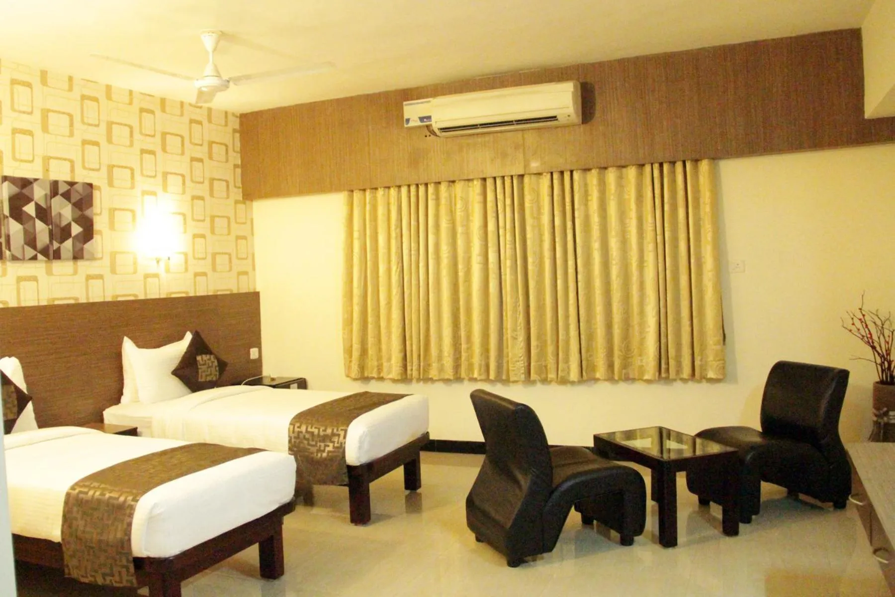 Bed in Hotel Shiva Grand