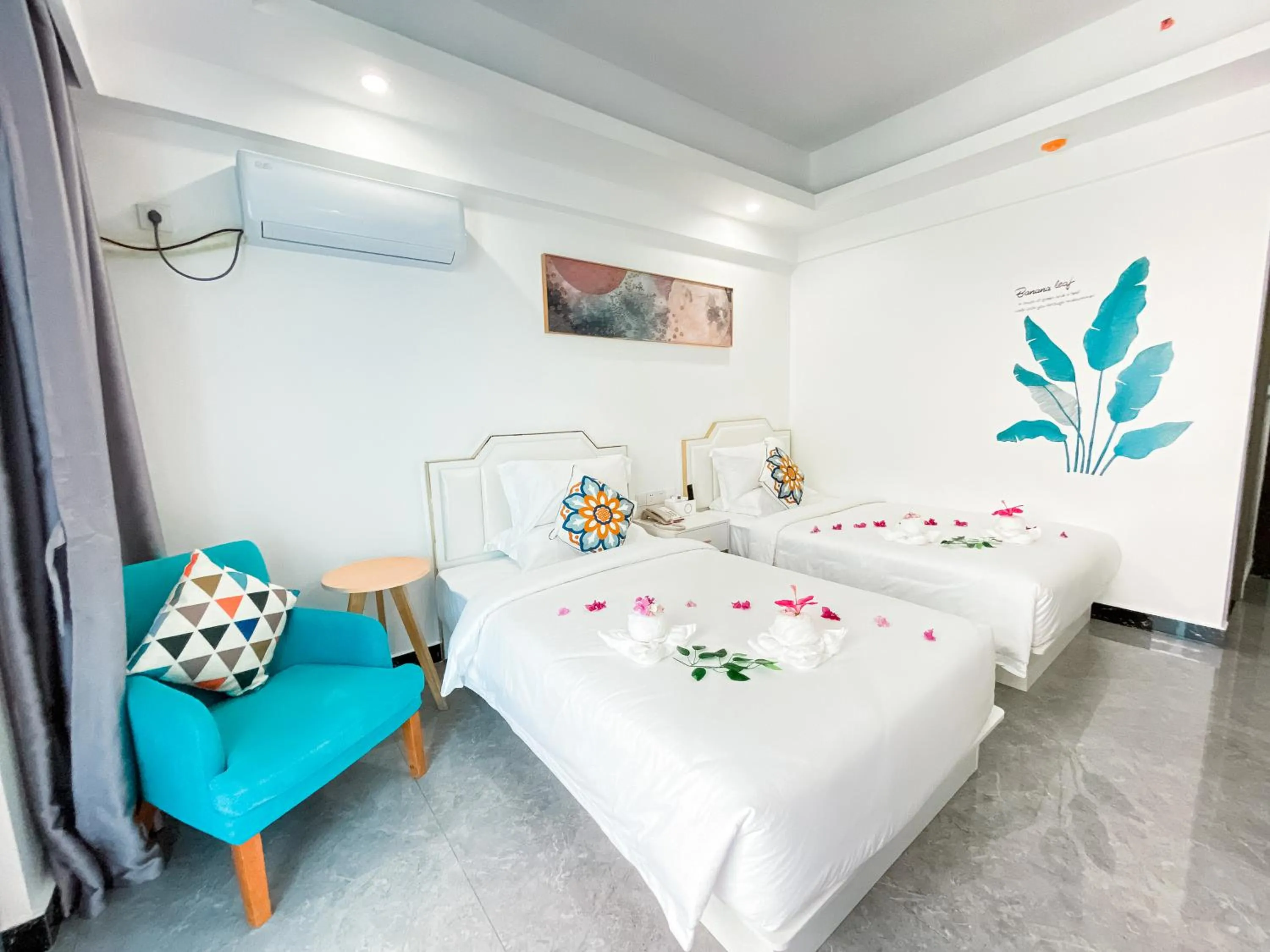 Bed in Bohol Dolphin Bay Resort