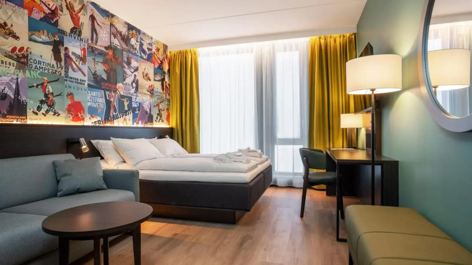 Bed in Thon Hotel Snø Bed in Thon Hotel Snø