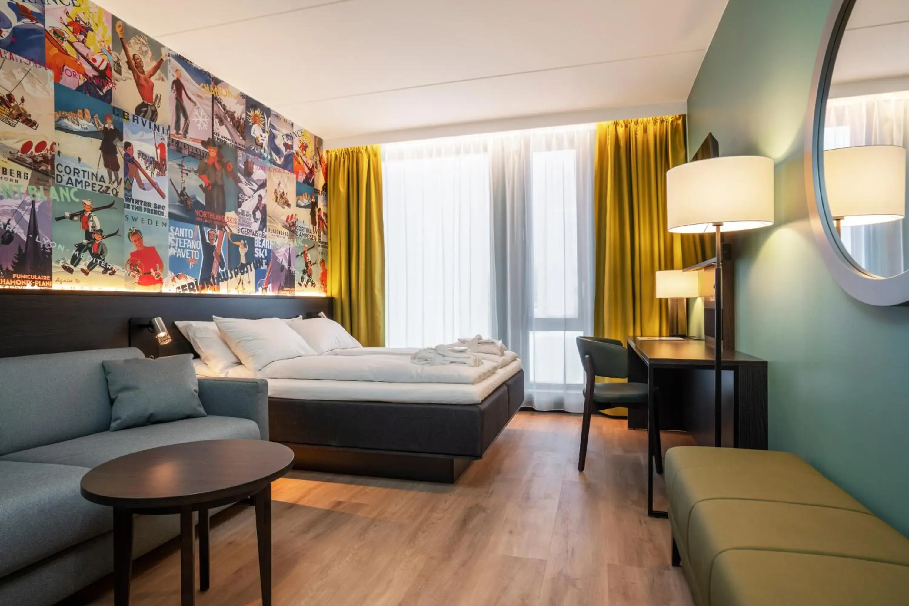 Bed in Thon Hotel Snø Bed in Thon Hotel Snø