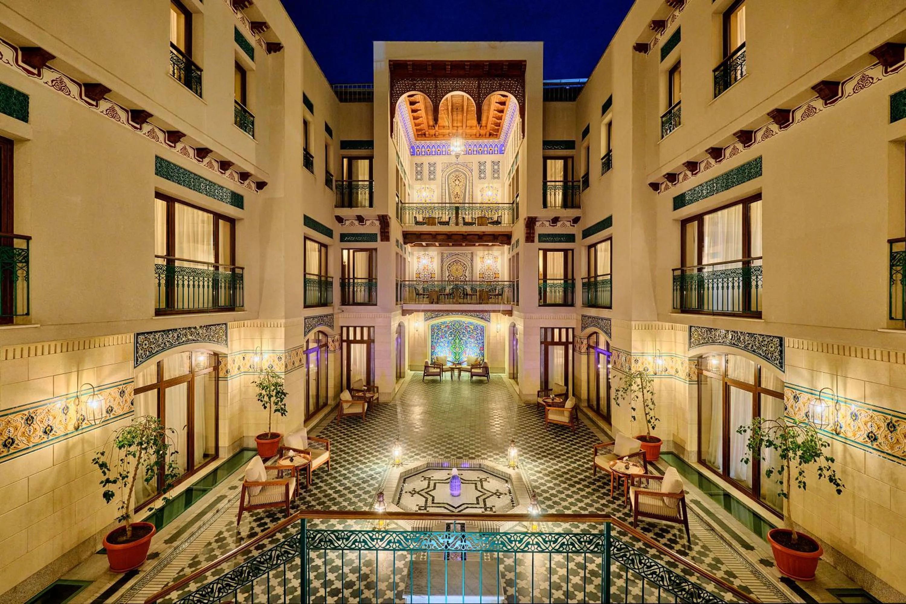Inner courtyard view in Kosh Havuz boutique hotel