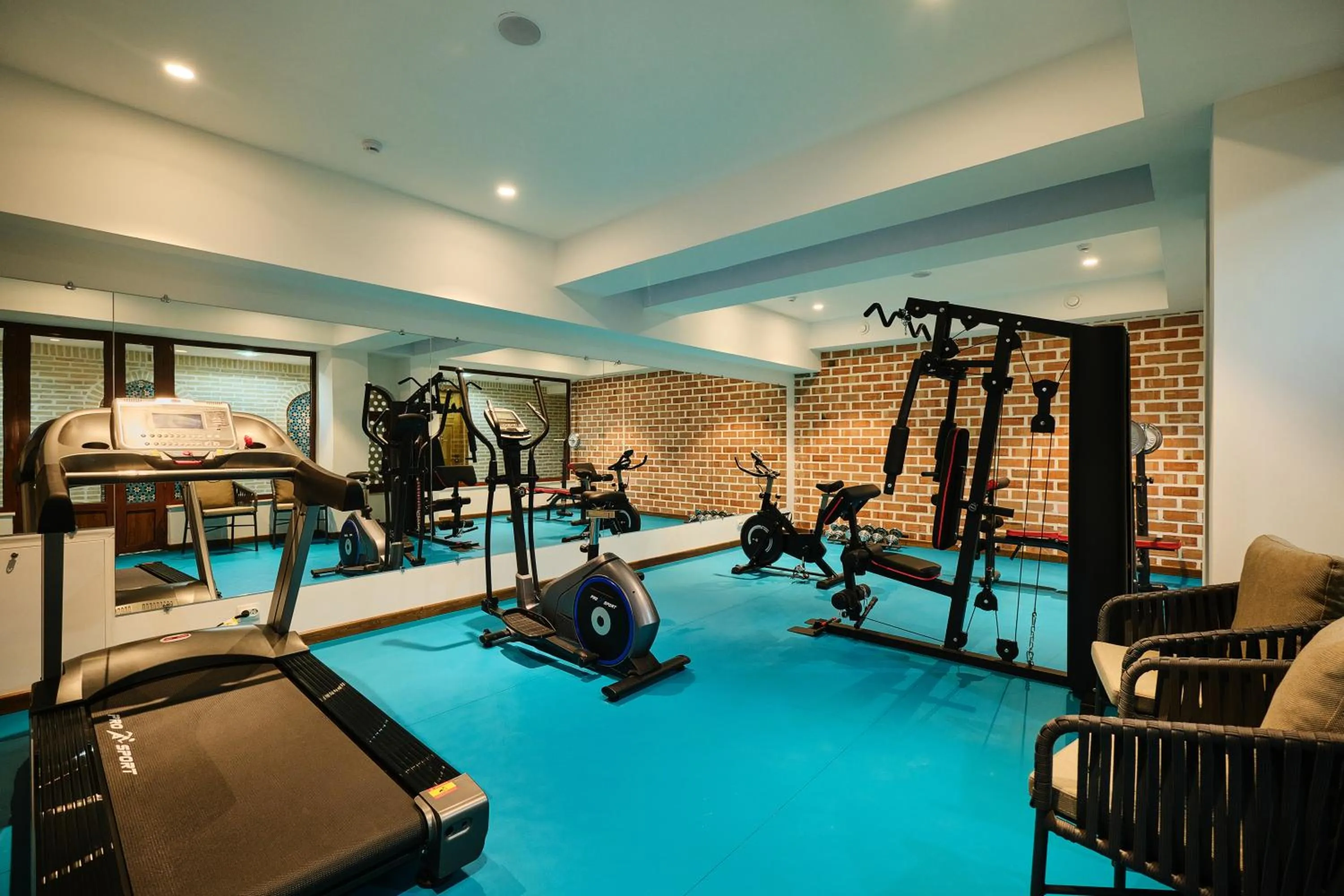 Fitness centre/facilities in Kosh Havuz boutique hotel