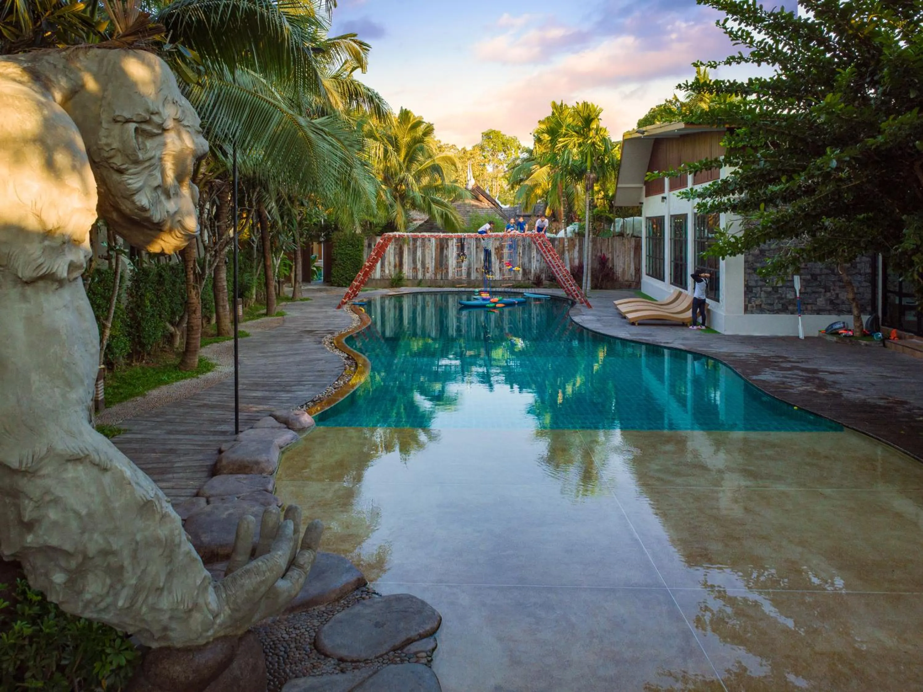 Pool view in Beaver Club Homestay