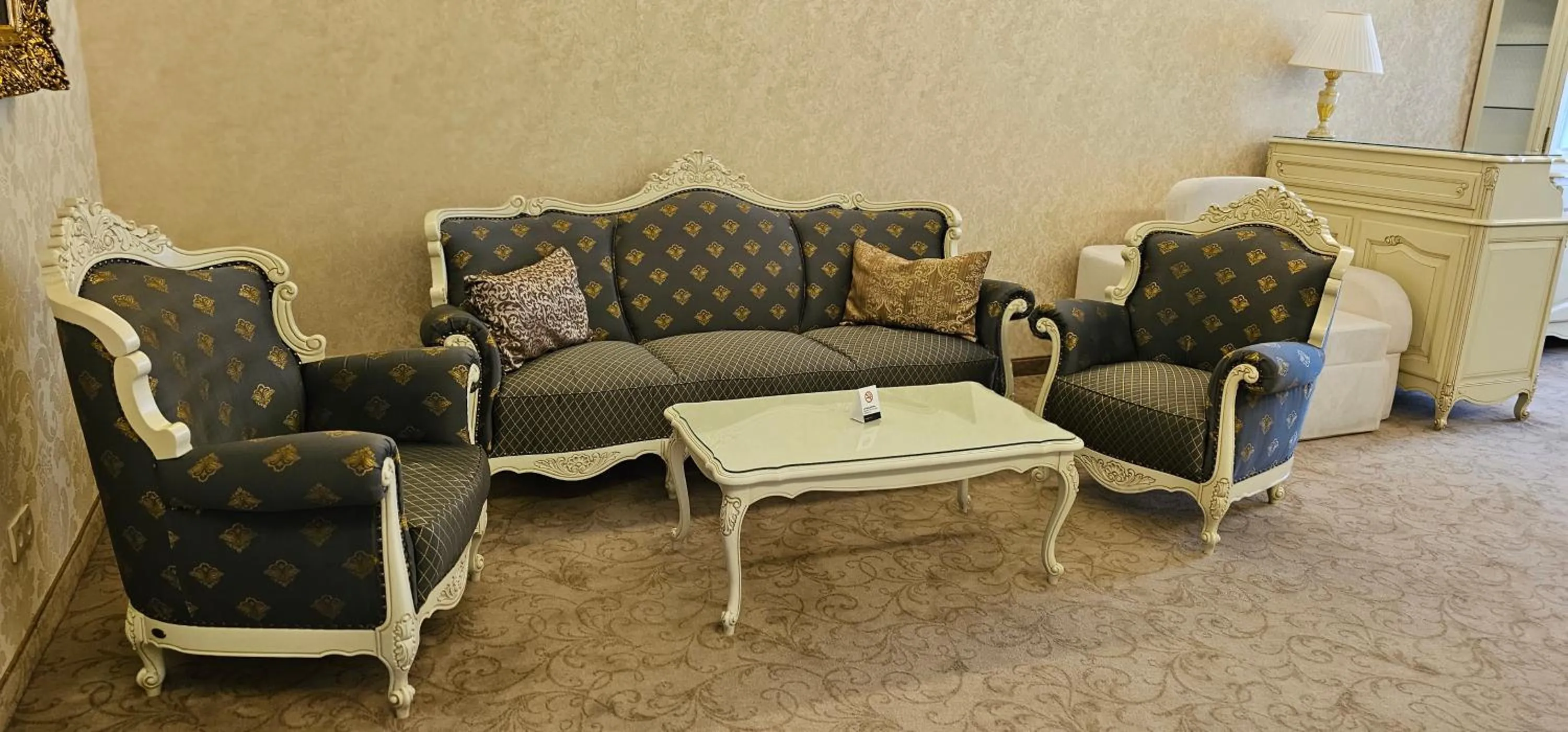 Seating area in Savoy Hotel